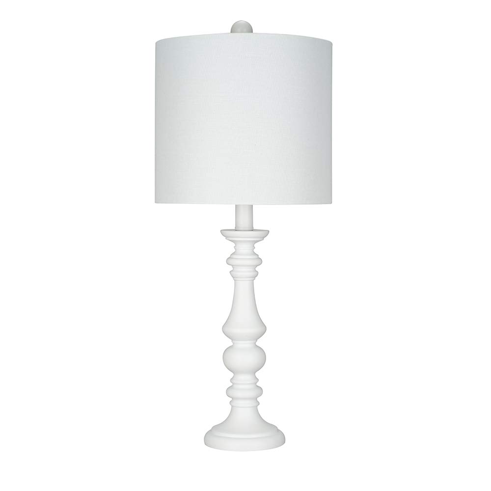 Amazon Brand – Ravenna Home Table Lamp with LED Light Bulb, 23"H, White
