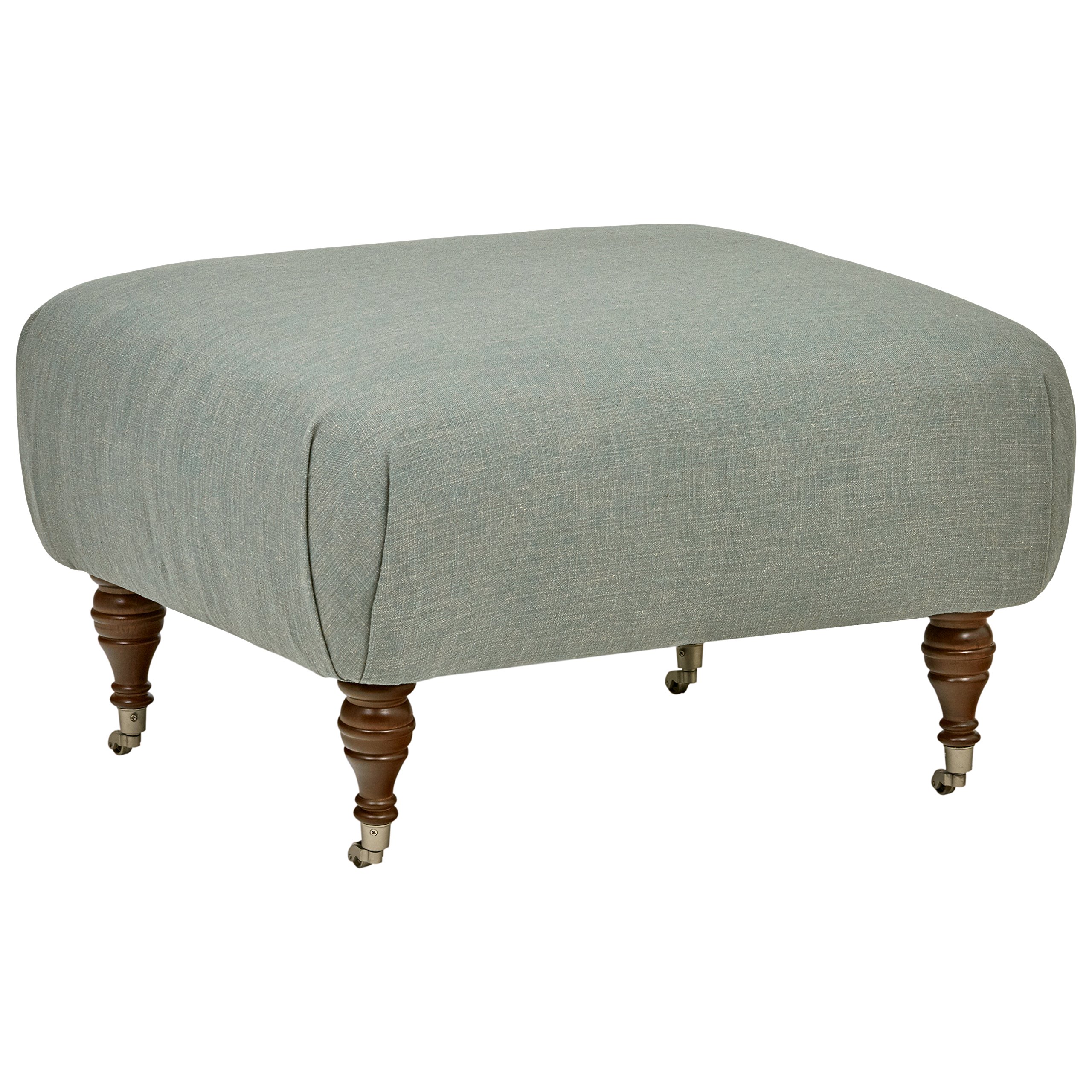 Amazon Brand – Stone & Beam Cameron Classic Ottoman, 31"W, Teal