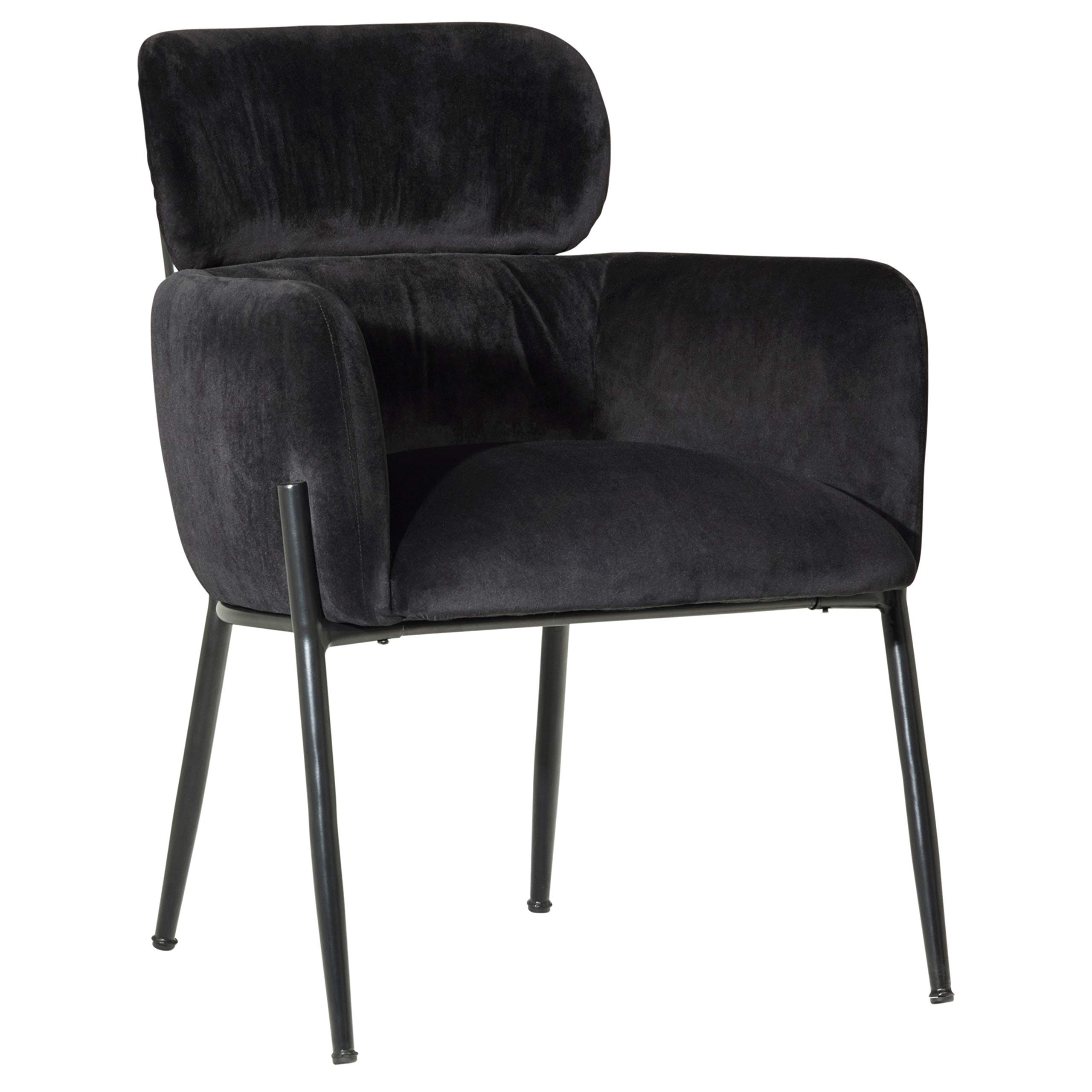 Amazon Brand – Rivet Modern Dining Room Kitchen Chair 32 Inch Height, Black