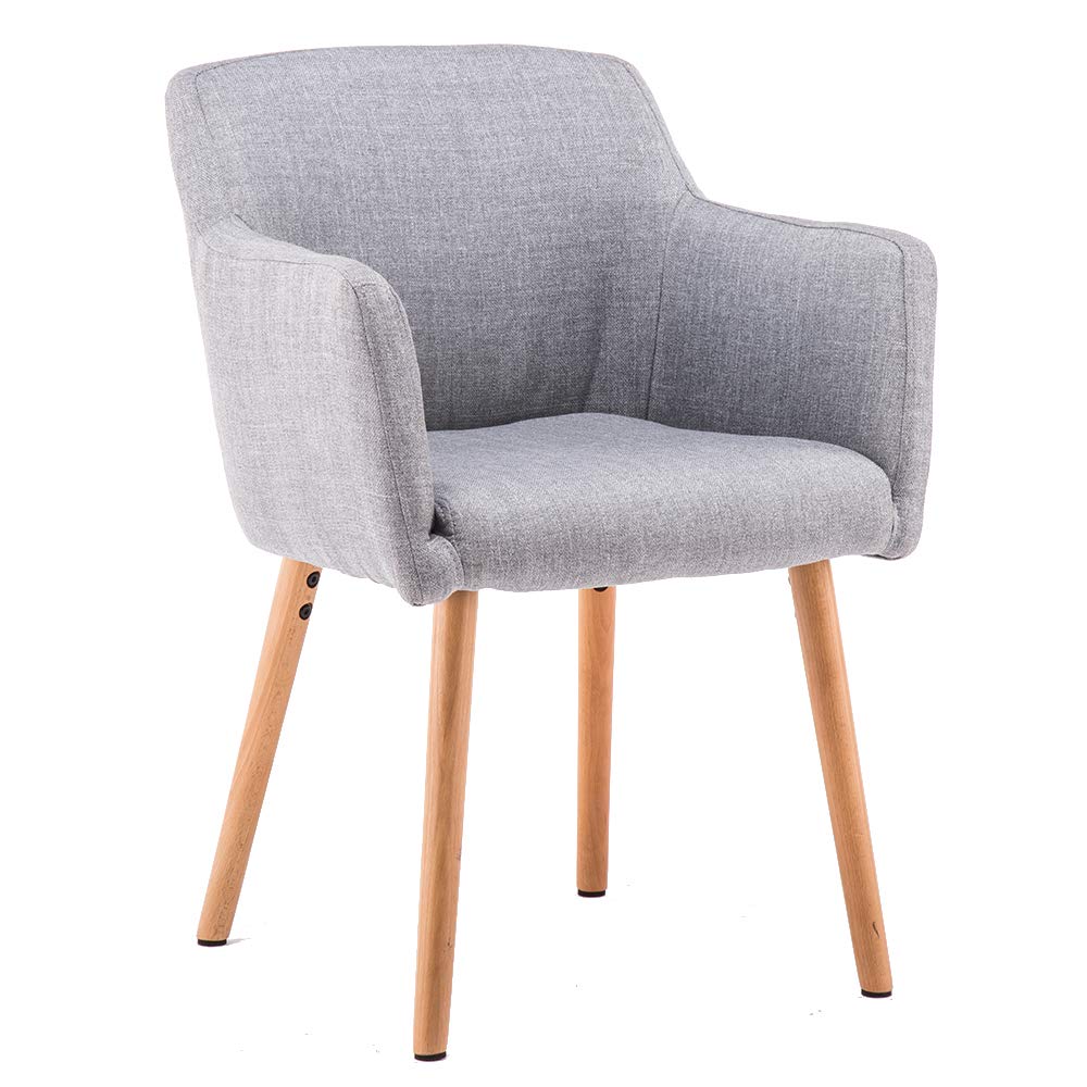 Marque Amazon - Movian Vardar - Chaise de salle à manger, gris clair