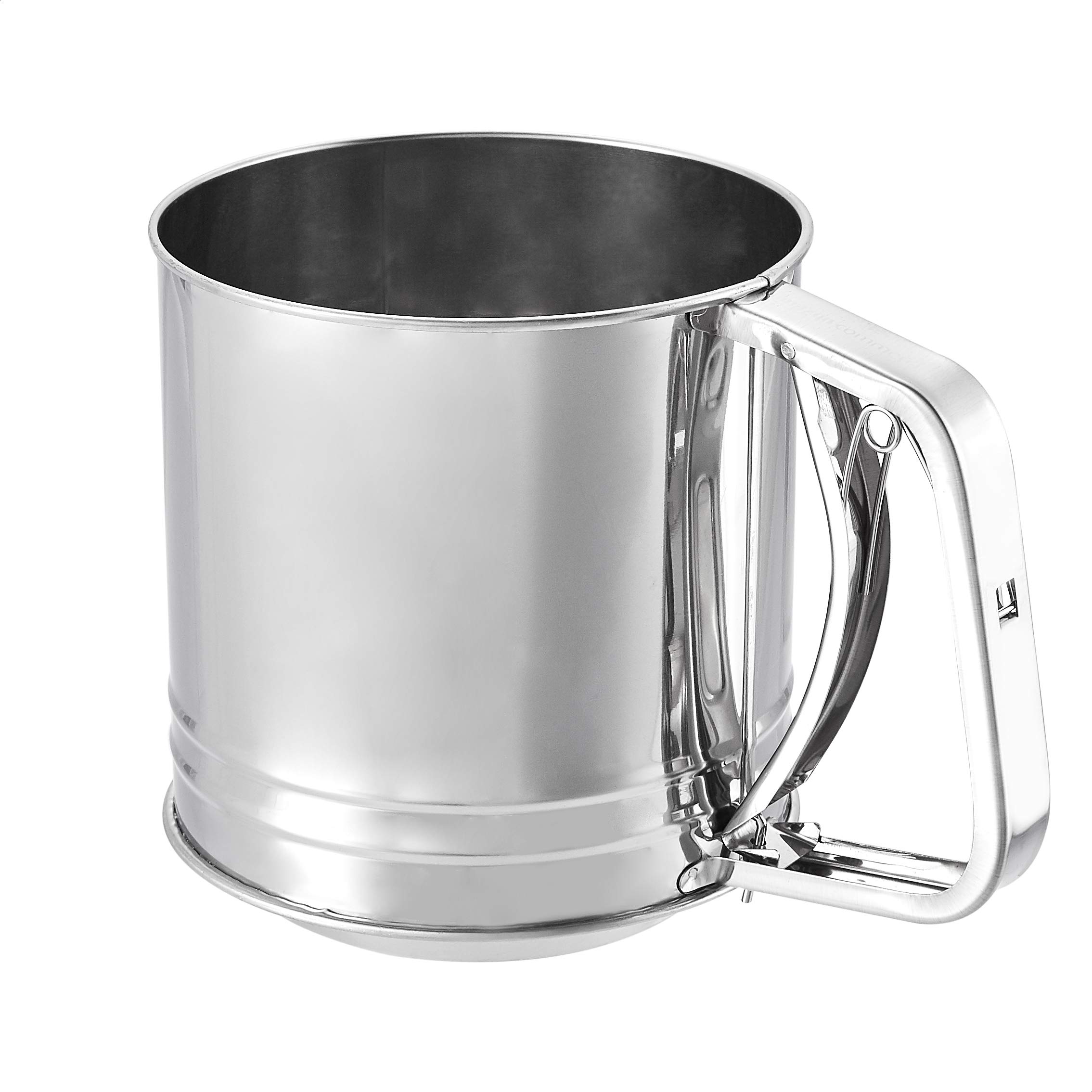AmazonCommercial Stainless Steel Flour Sifter, Large