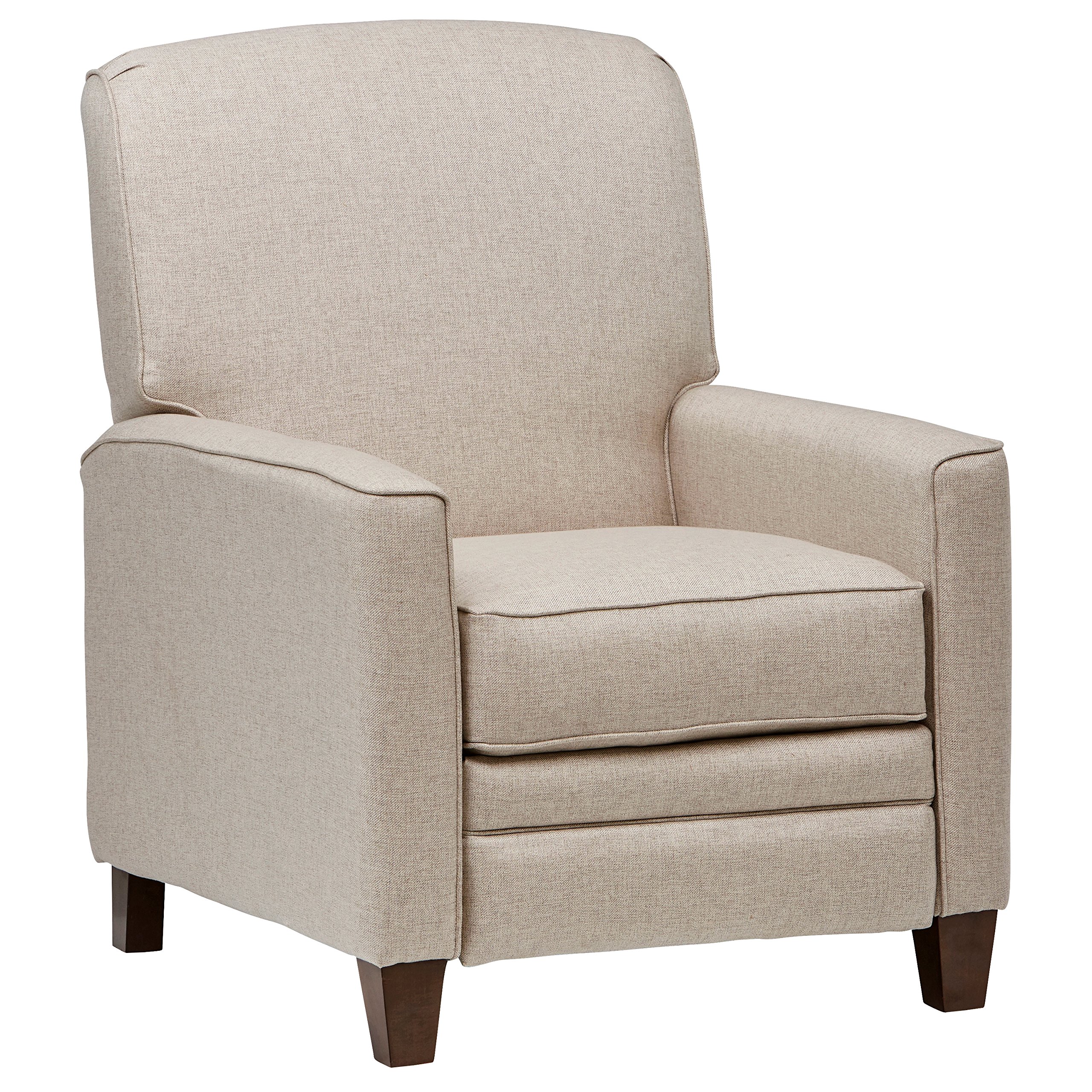 Amazon Brand – Stone & Beam Edmunds Traditional Recliner, 30"W, Grey Linen