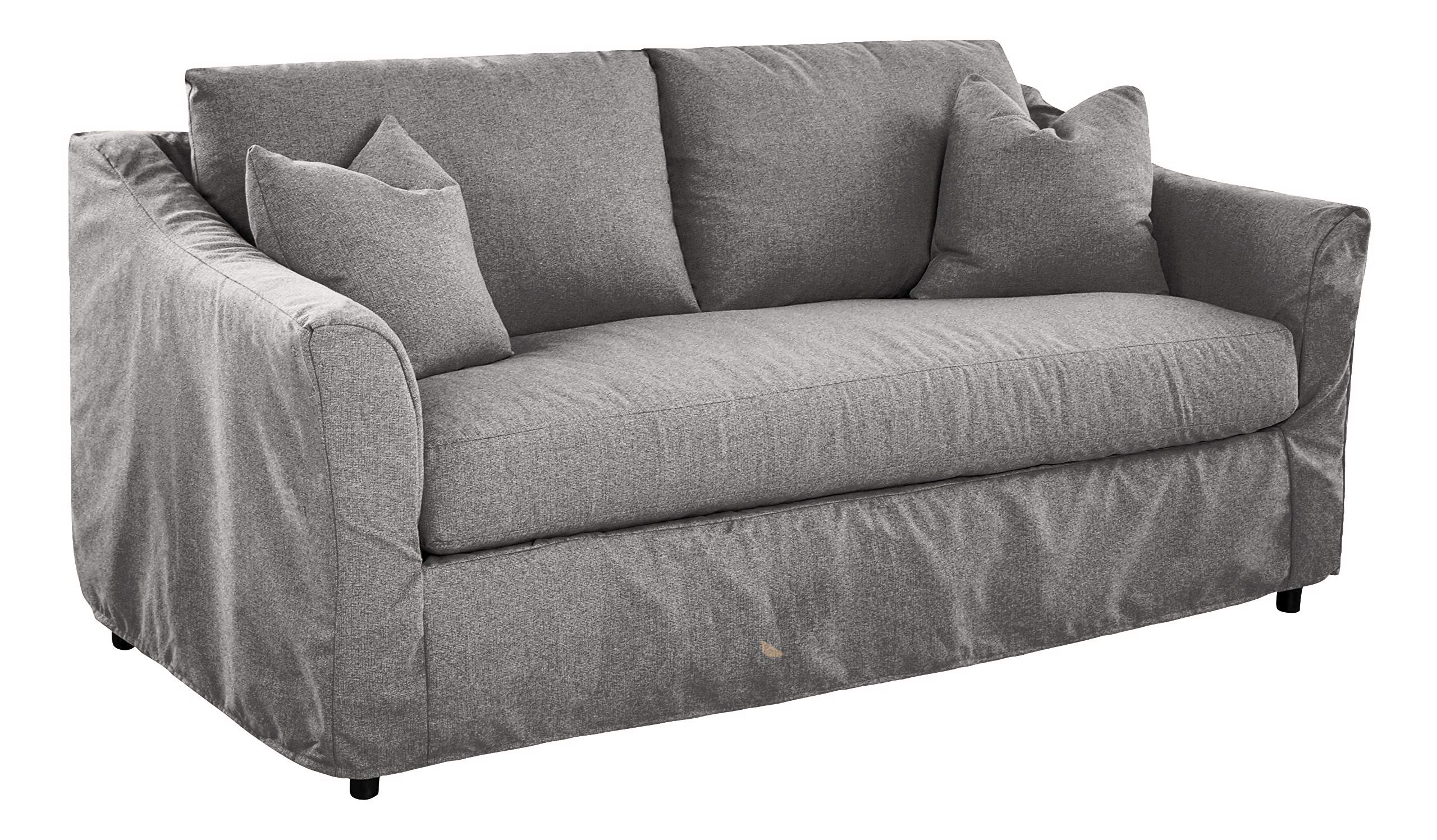 Amazon Brand – Stone & Beam Dawn Slipcover Sofa Couch, 79"W, Gray