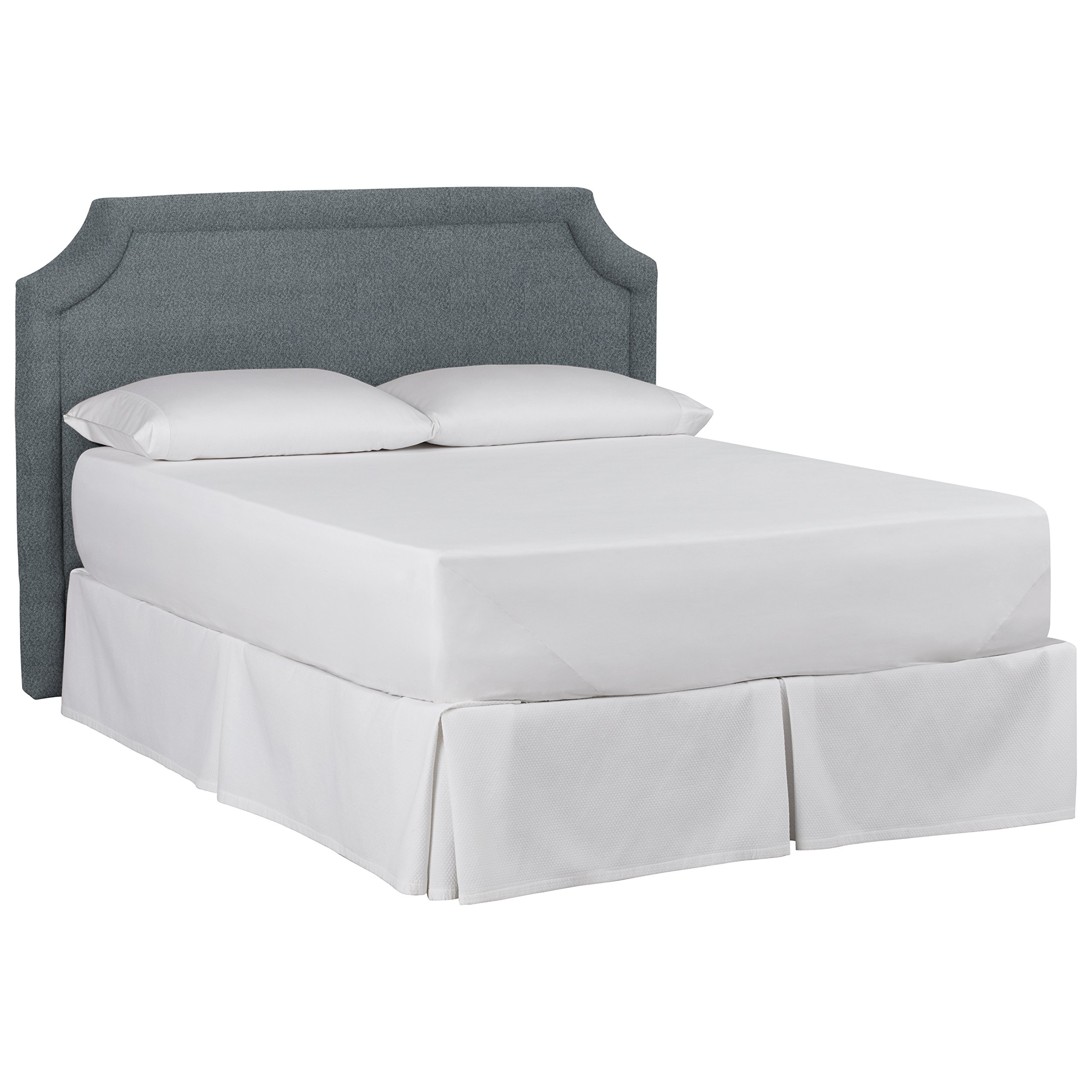 Amazon Brand – Stone & Beam Bridgewater Scalloped King Headboard, 88"W, Lagoon