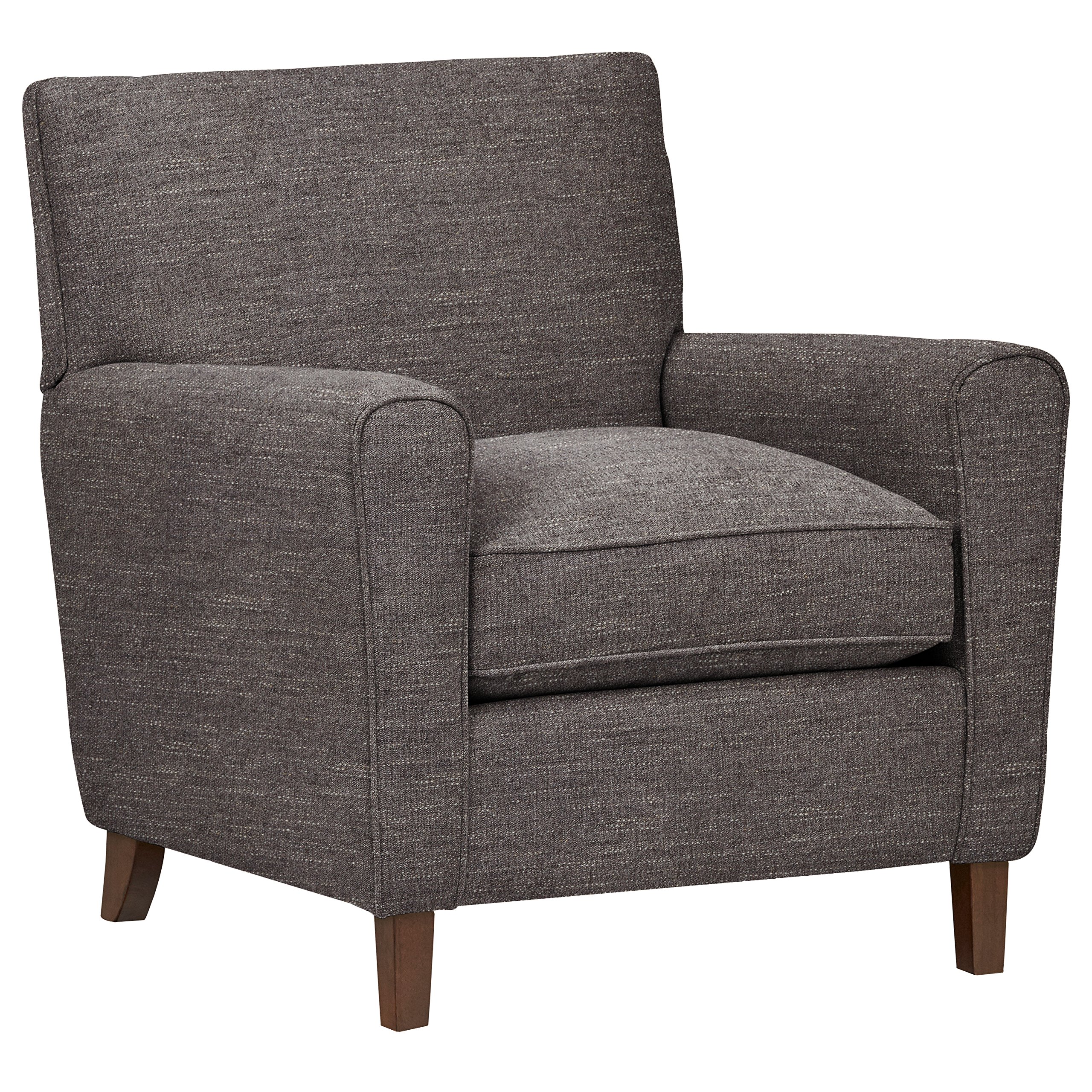 Amazon Brand – Rivet Lawson Modern Angled Chair, 33"W, Charcoal