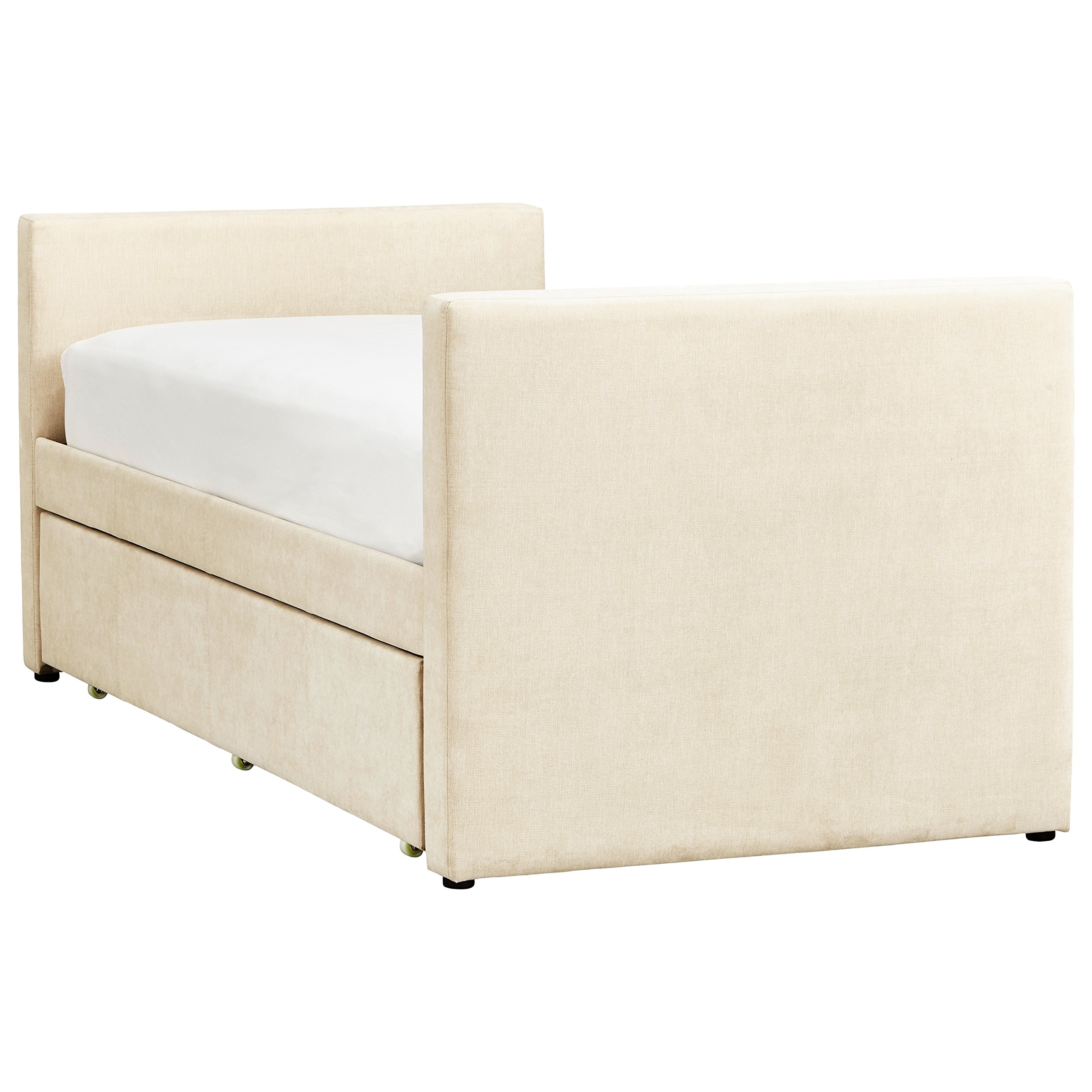 Amazon Brand – Rivet Meredith Twin Backless Daybed Frame With Trundle, 42.5"W (Mattress Not Included)