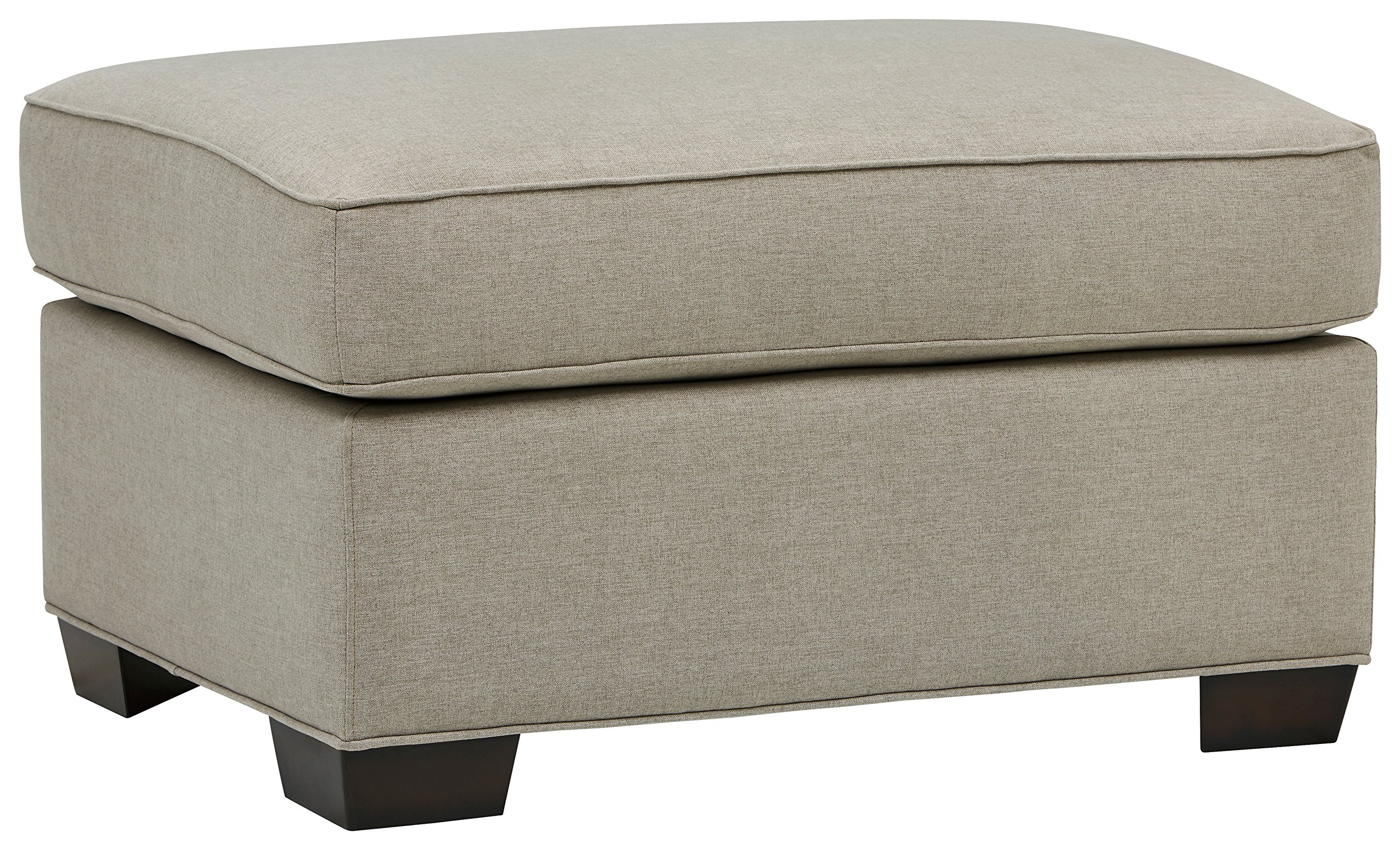 Amazon Brand – Stone & Beam Kristin Round Arm Ottoman, 33"W, Stone