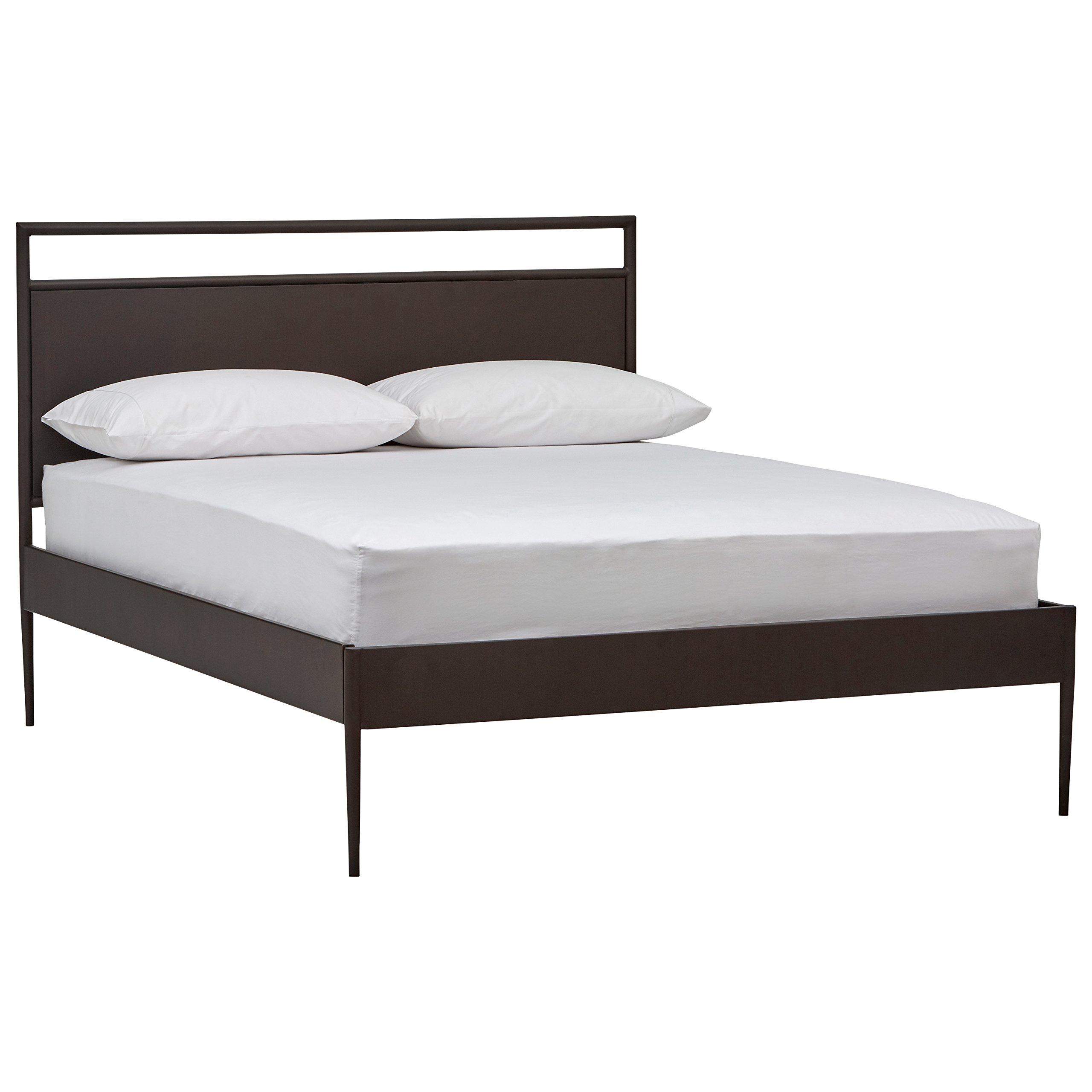 Amazon Brand – Rivet Imogene Oiled Bronze Queen Bed, 63.5"W, Dark Bronze