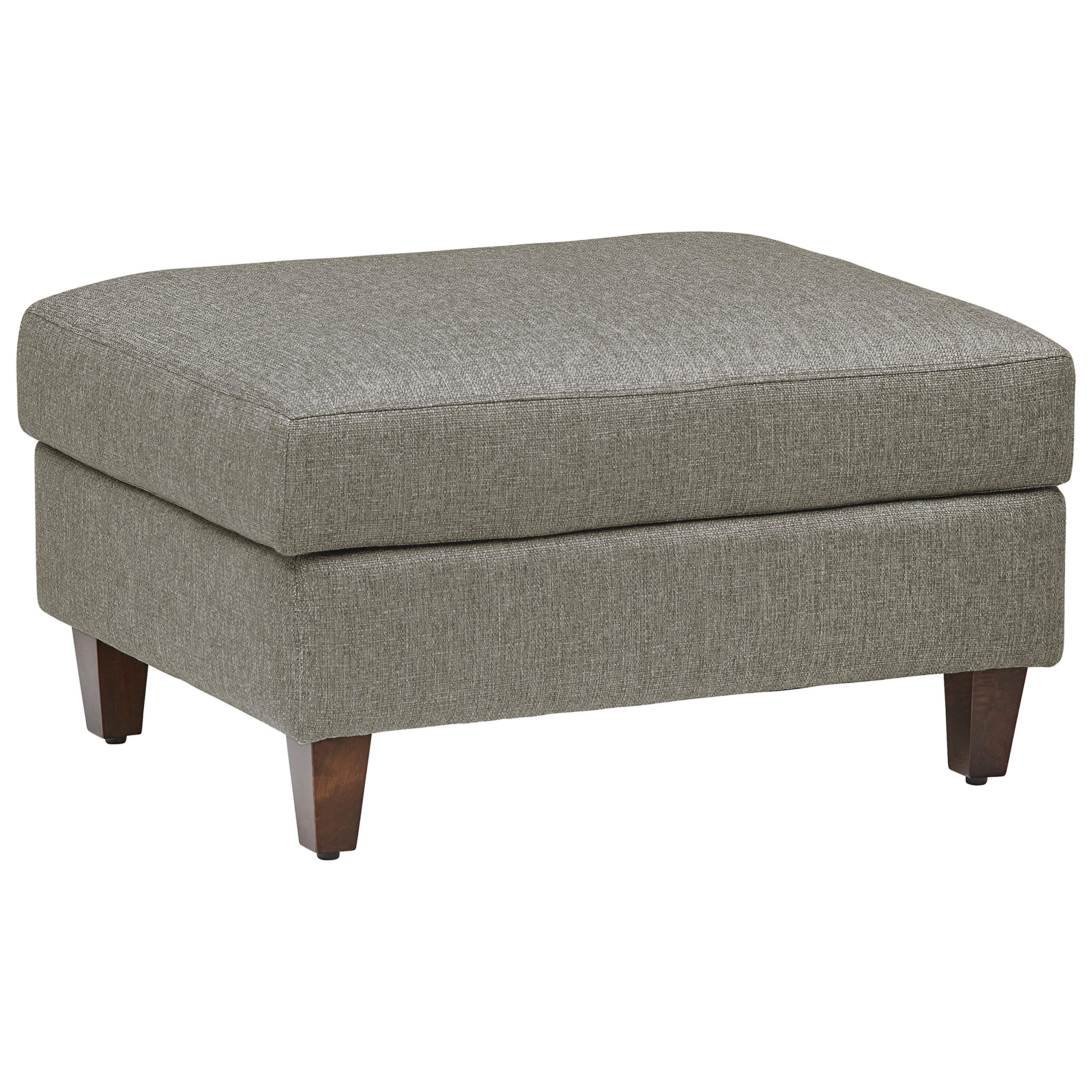 Amazon Brand – Stone & Beam Andover Modern Rectangle Ottoman, 32"W, Grey