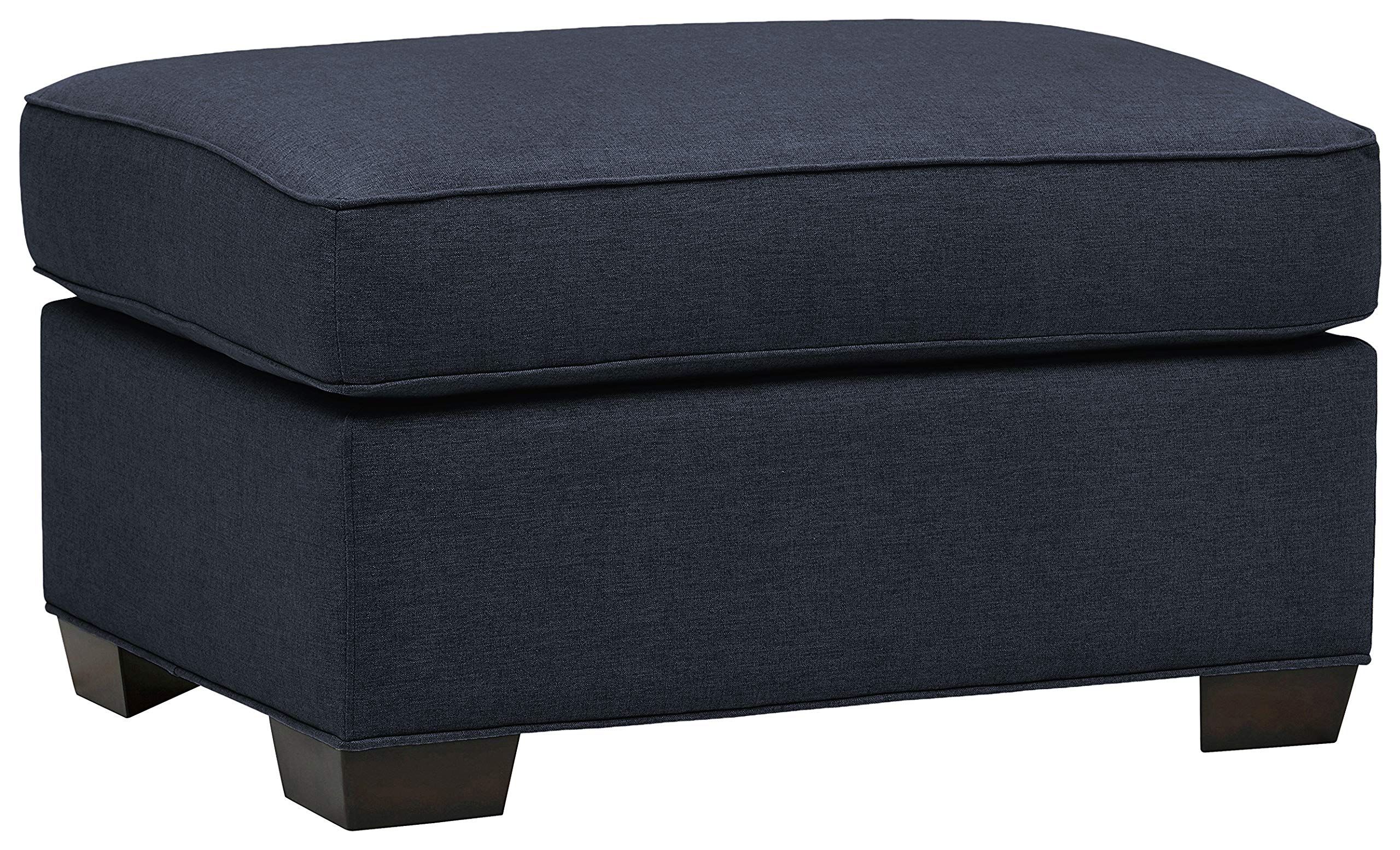 Amazon Brand – Stone & Beam Kristin Ottoman, 33"W, Indigo