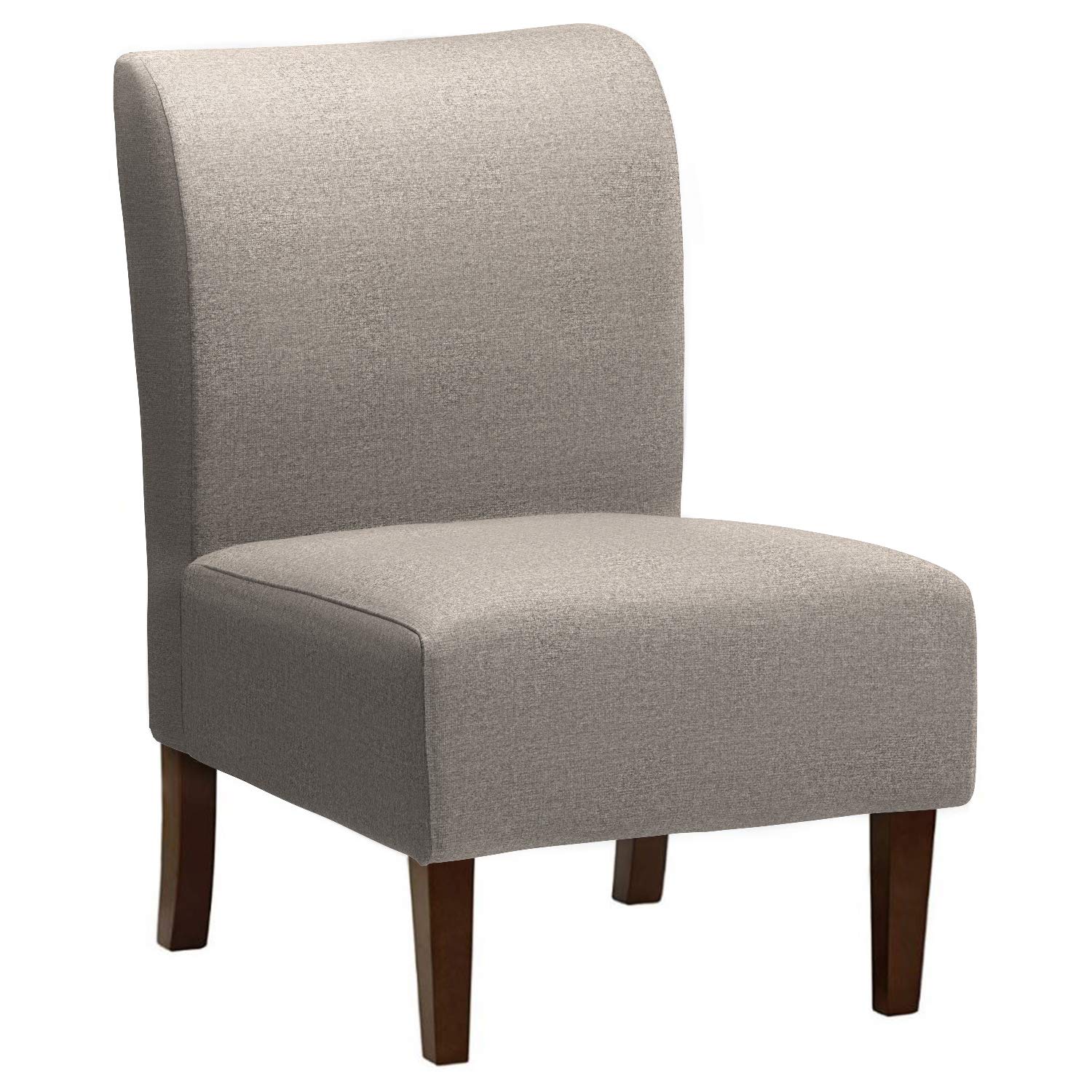 Amazon Brand – Stone & Beam Lummi Modern Armless Living Room Accent Chair, 21.6" W, Storm Grey