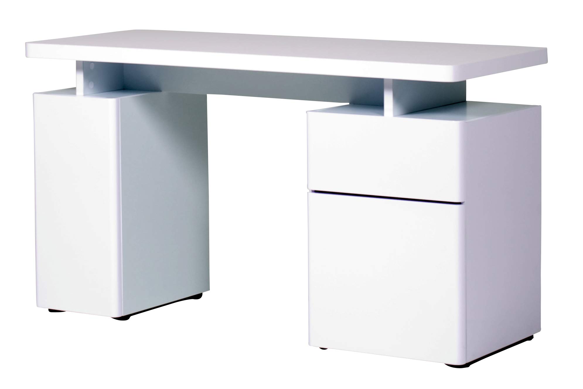 Amazon Brand - Movian Sava 2-Door 1-Drawer Writing Desk, 140 x 55 x 76cm, White