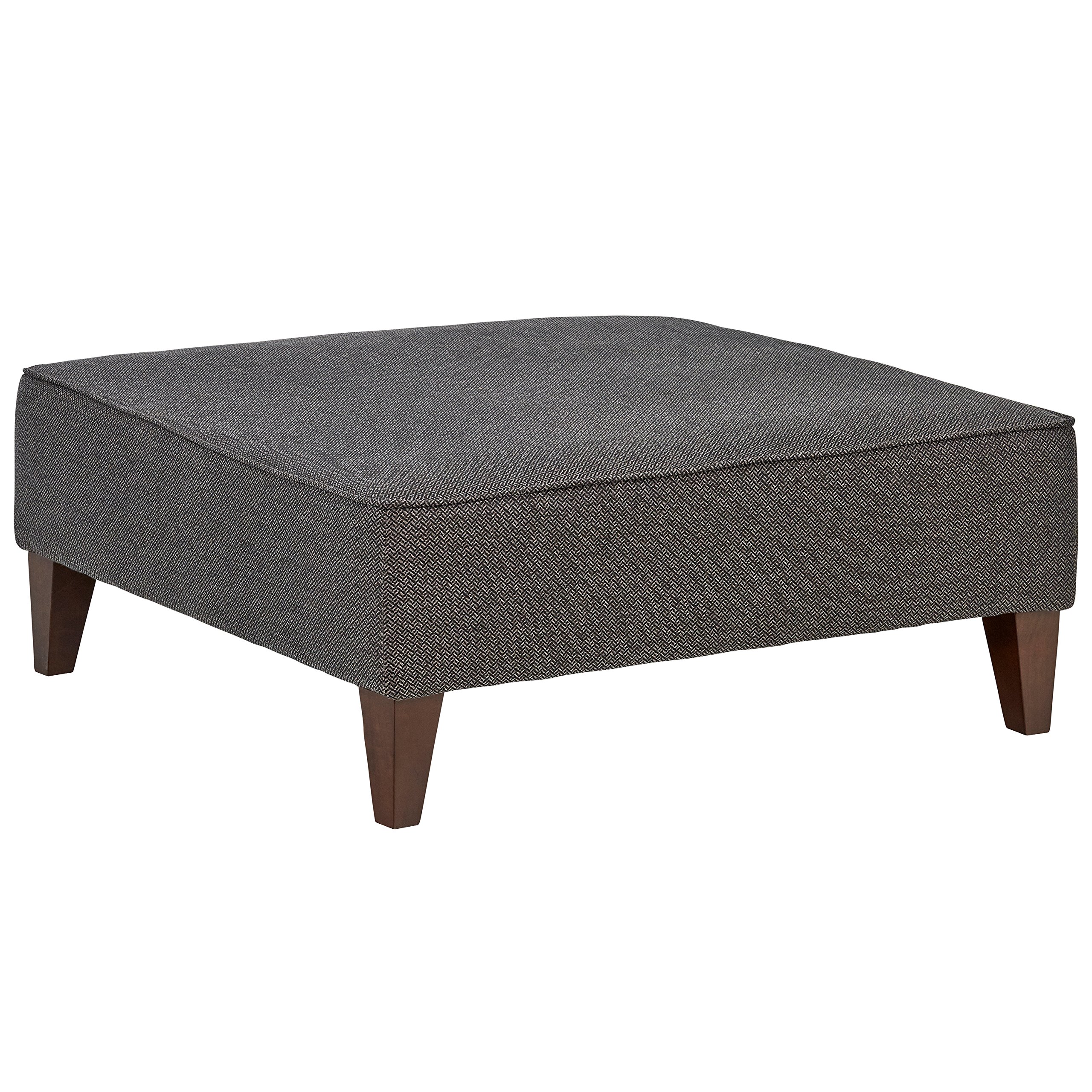 Amazon Brand – Rivet Modern Oversized Upholstered Square Ottoman, 38"W, Charcoal