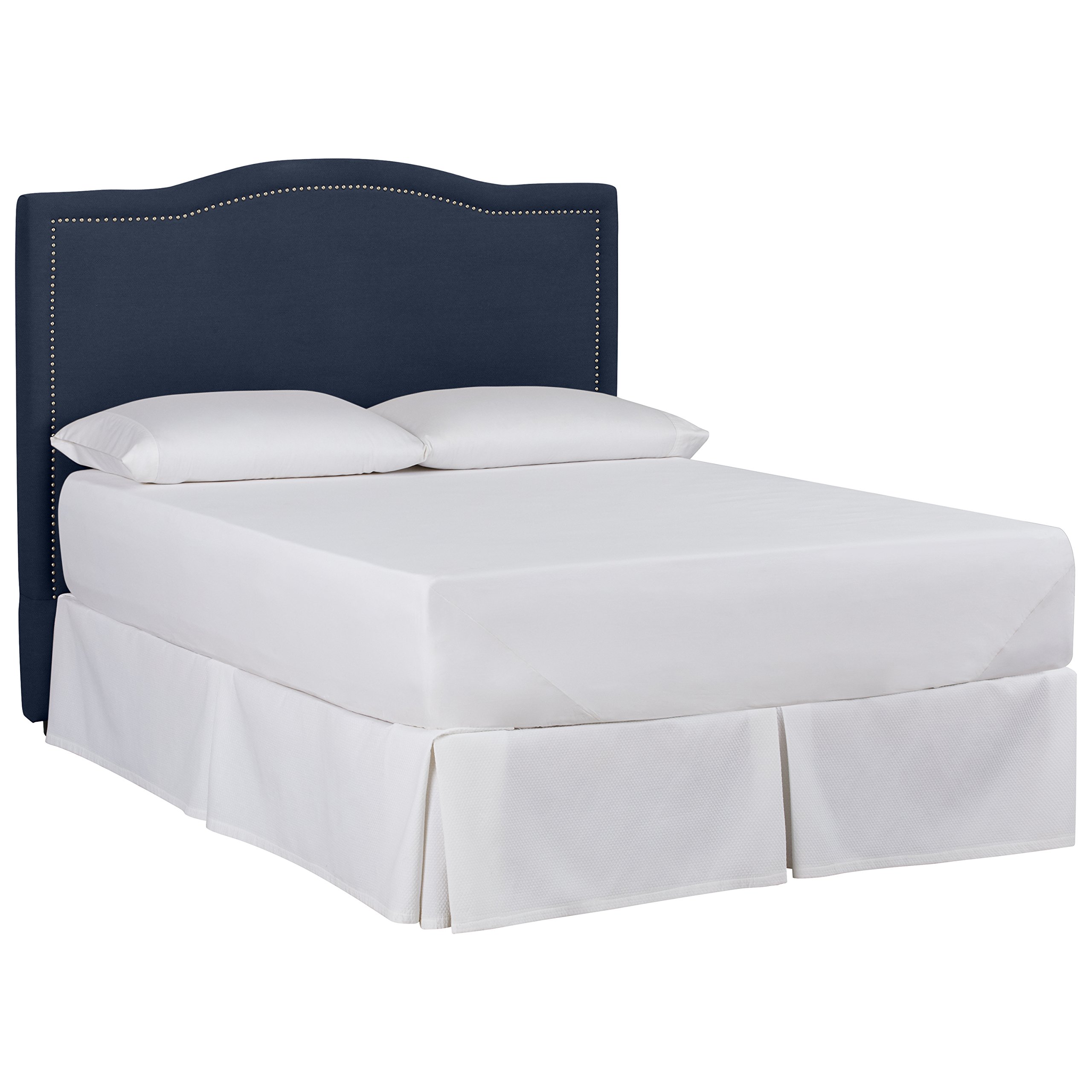Amazon Brand – Stone & Beam Bridgewater Curved King Headboard, 82"W, Spinnsol Indigo