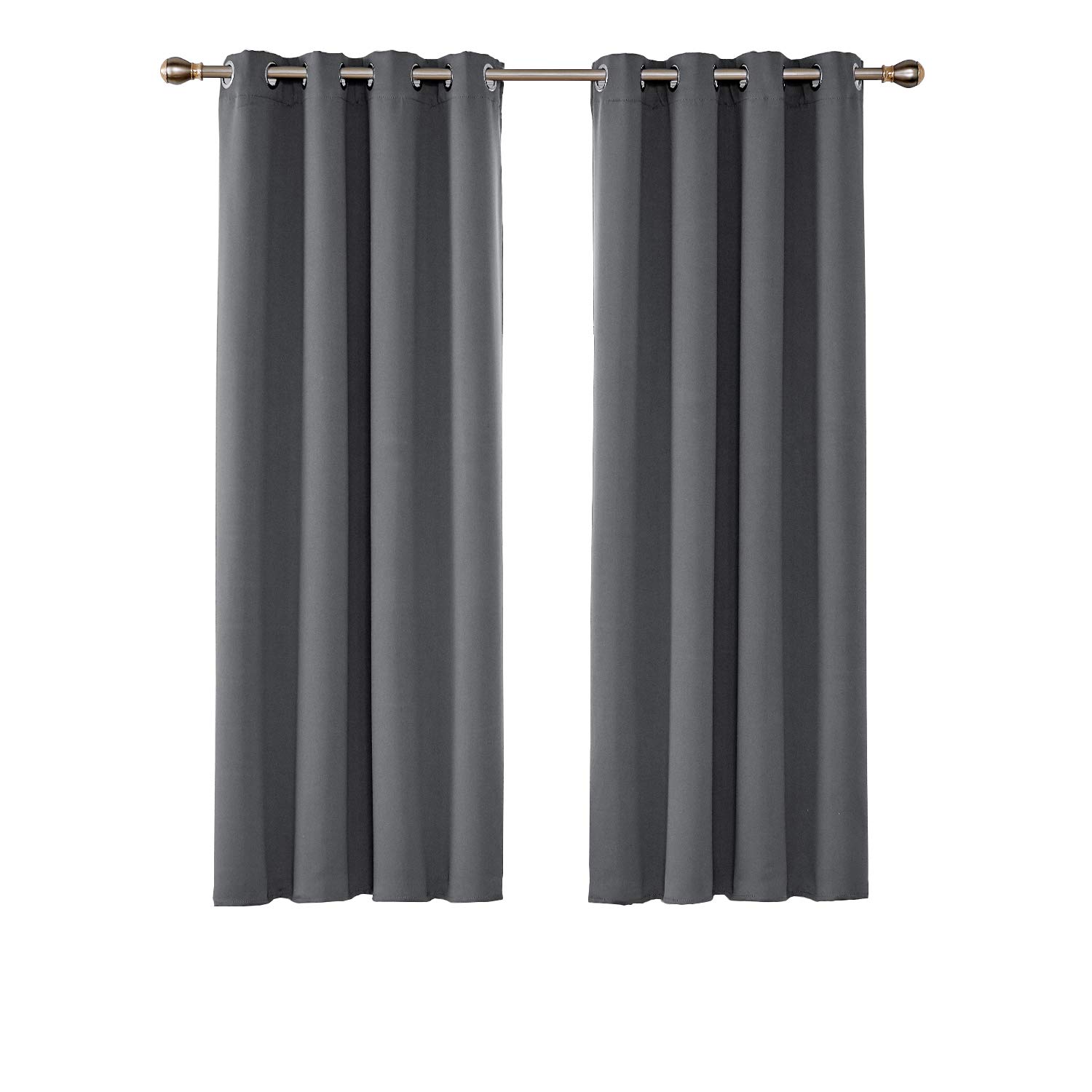 UMI. Essentials Blackout Eyelet Curtains, grey, 260x140