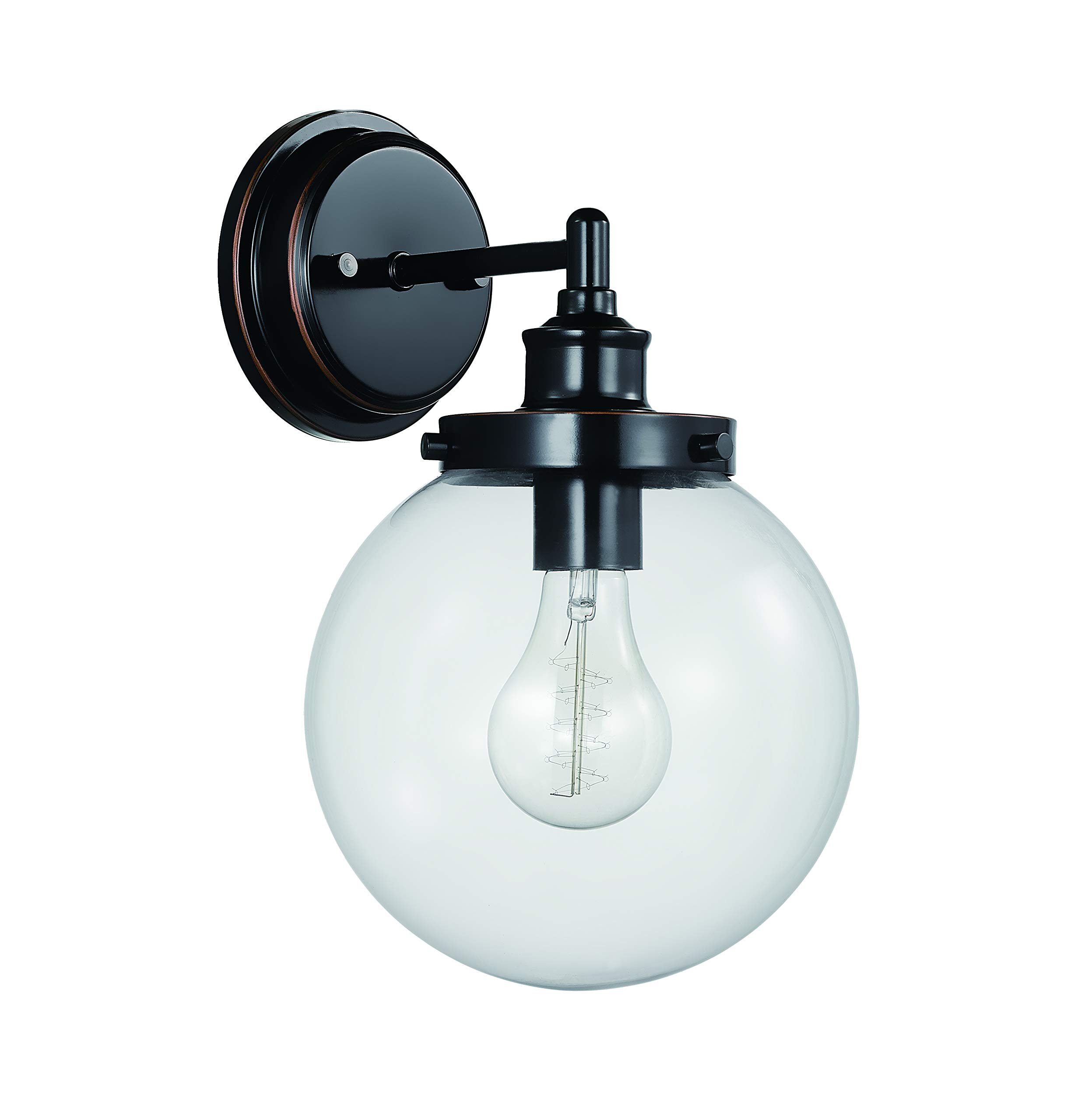 Amazon Brand – Stone & Beam Mid-Century Wall Sconce Light, 13.08"H, Oil-Rubbed Bronze