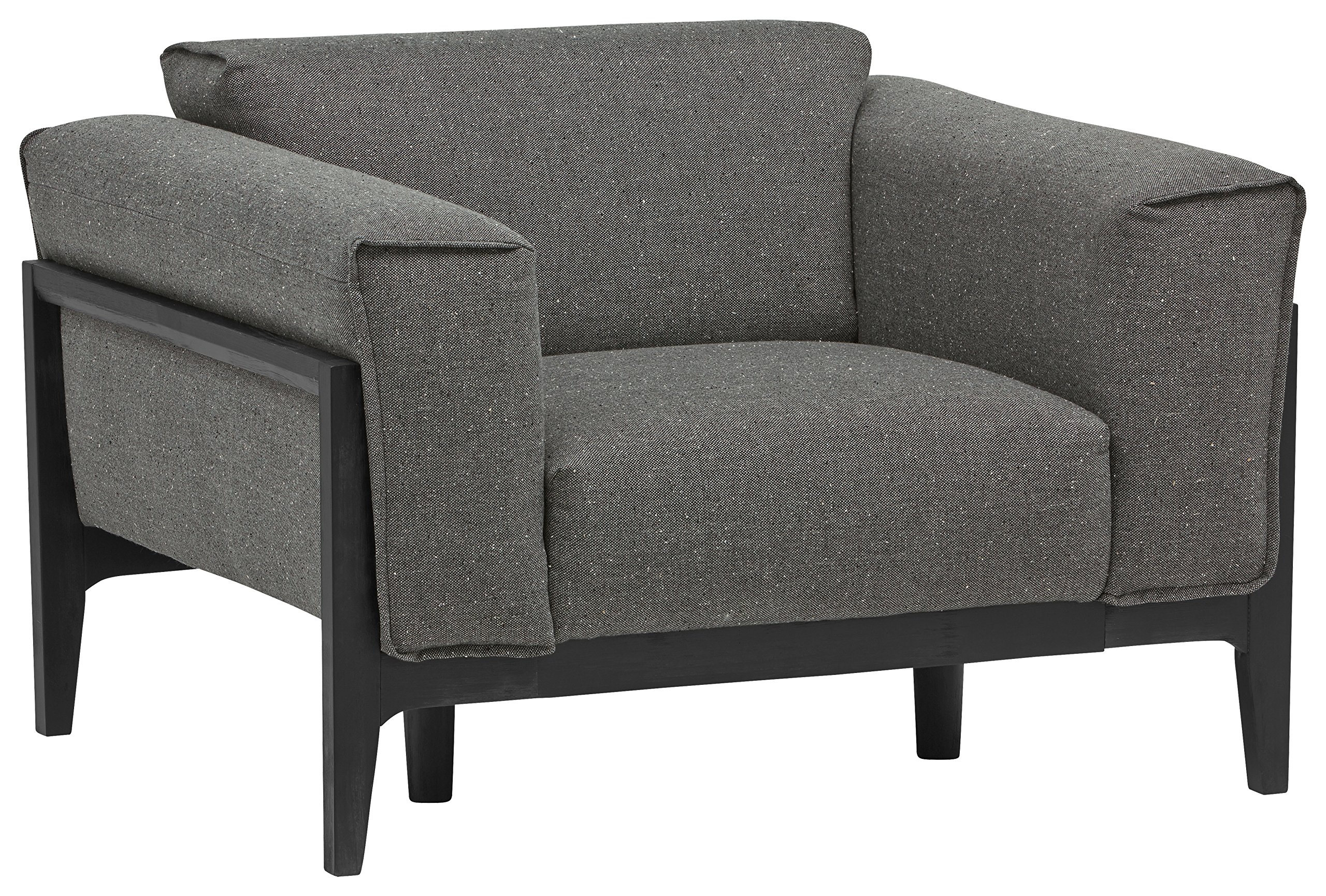 Amazon Brand – Rivet Apex Modern Oversized Living Room Accent Chair, 42"W, Ash Grey