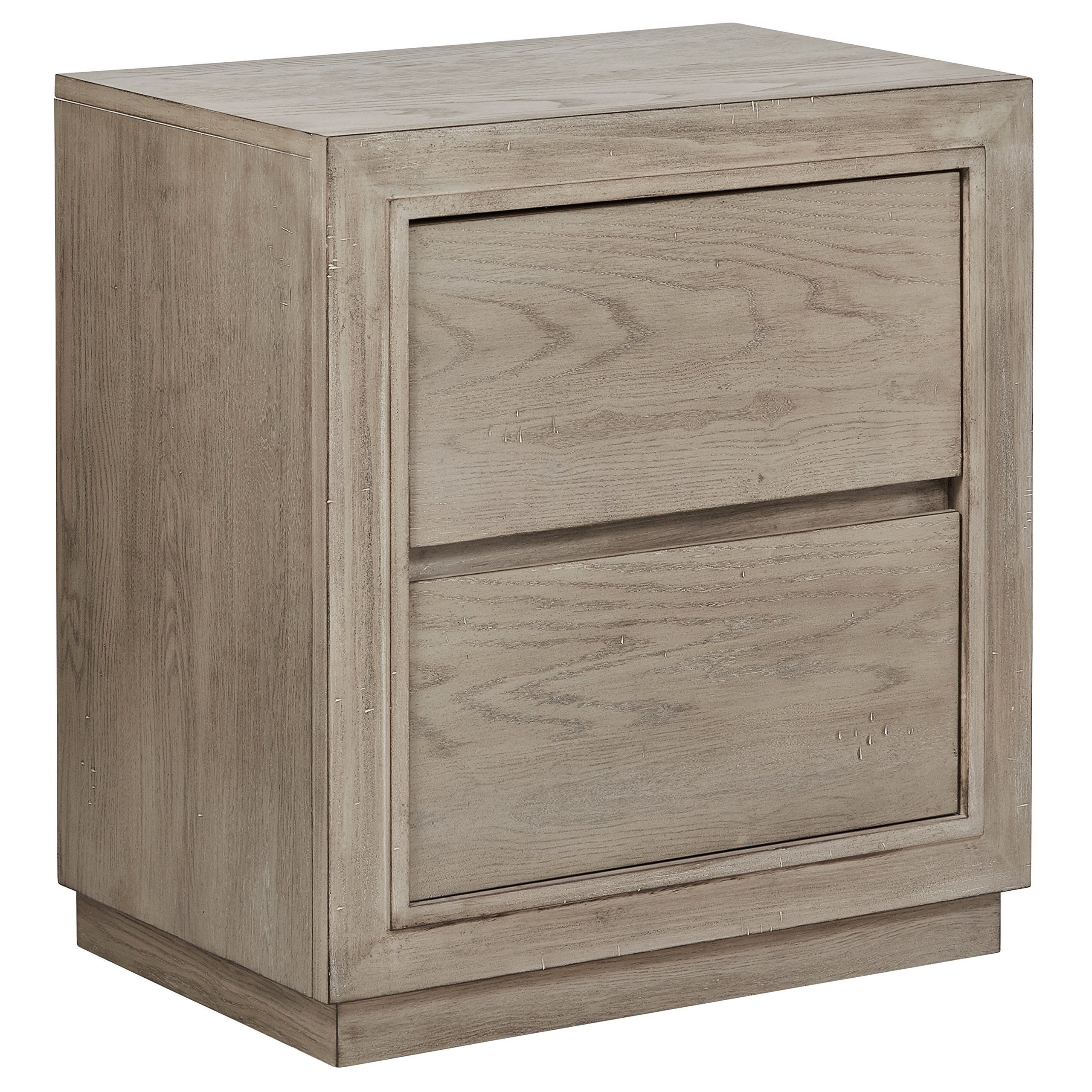 Amazon Brand – Stone & Beam Bishop Modern Wood Bedroom Nightstand, 24", Natural Weathered Oak