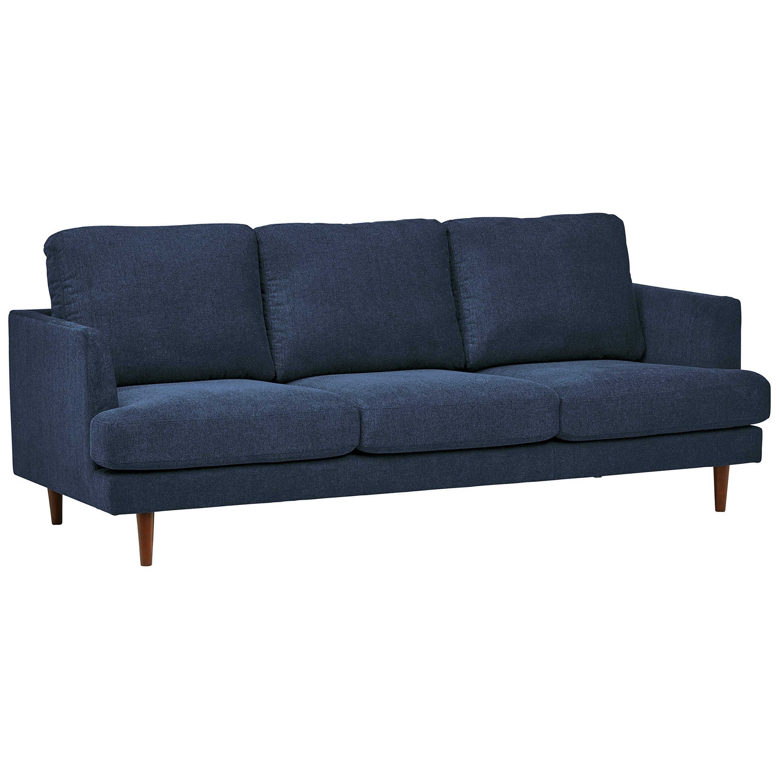 Amazon Brand – Rivet Goodwin Modern Sofa, 88.6"W, Navy Blue