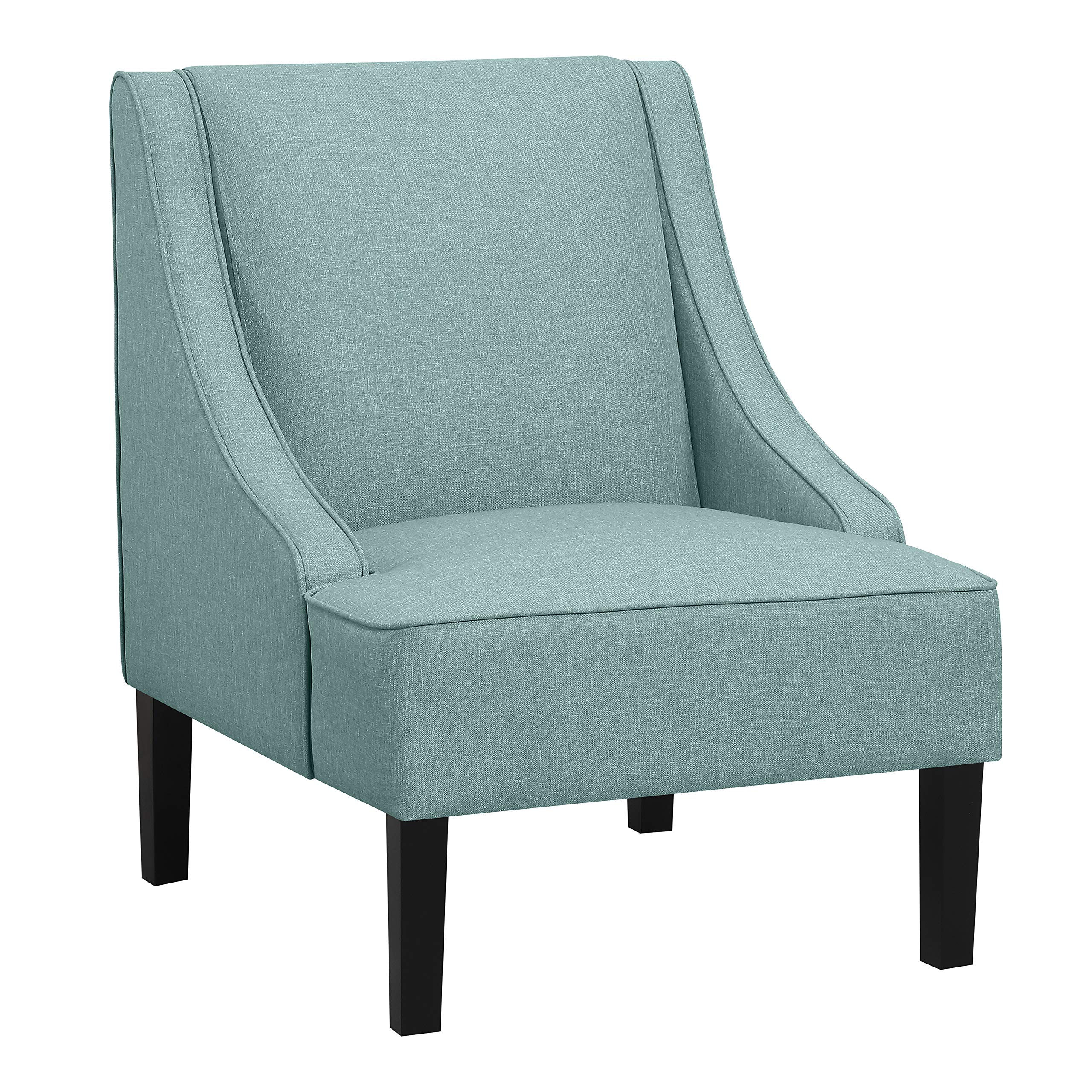 Amazon Brand – Ravenna Home Eddison Modern Slope Accent Chair, 32"W, Blue