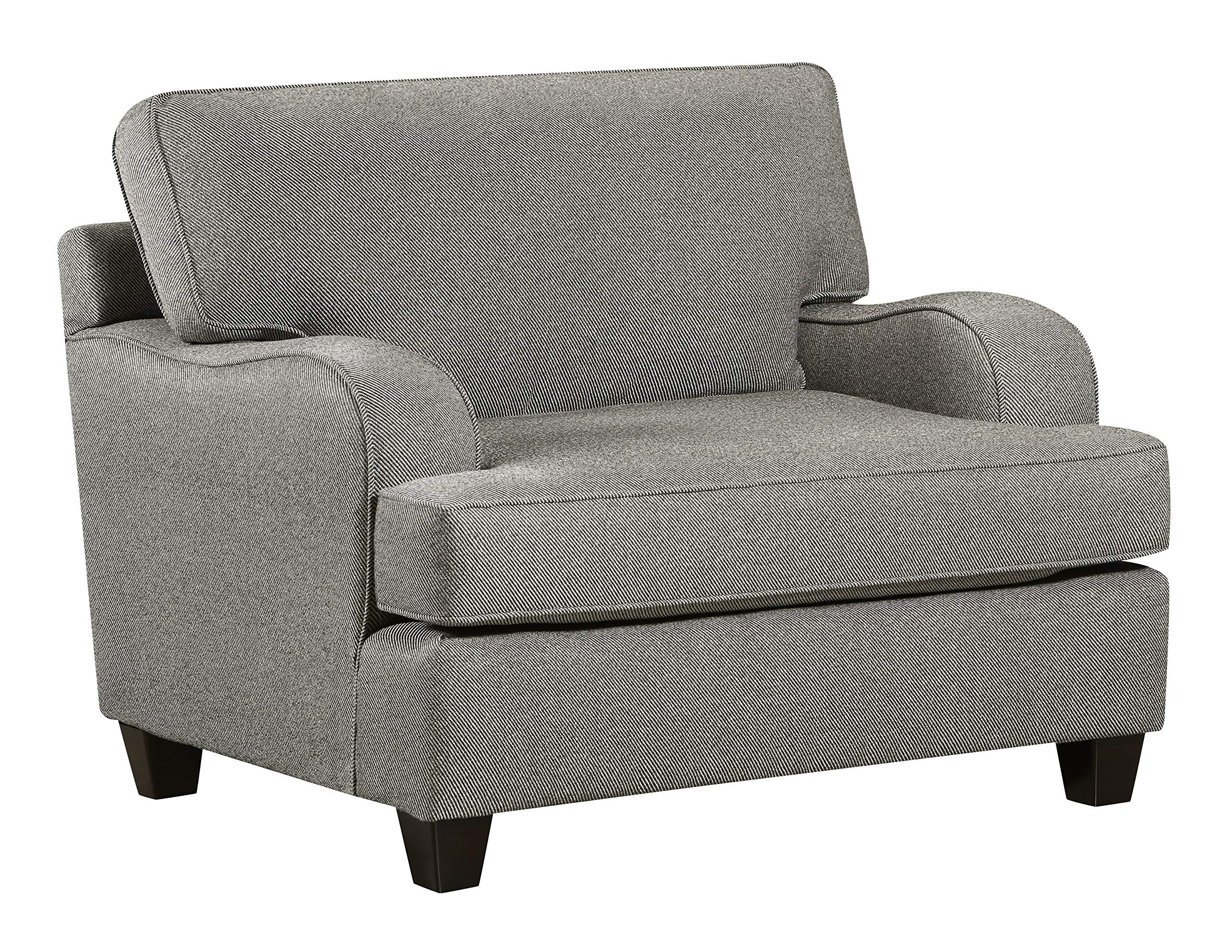Amazon Brand – Stone & Beam Anne Marie Contemporary Oversized Accent Chair, 48"W, Charcoal