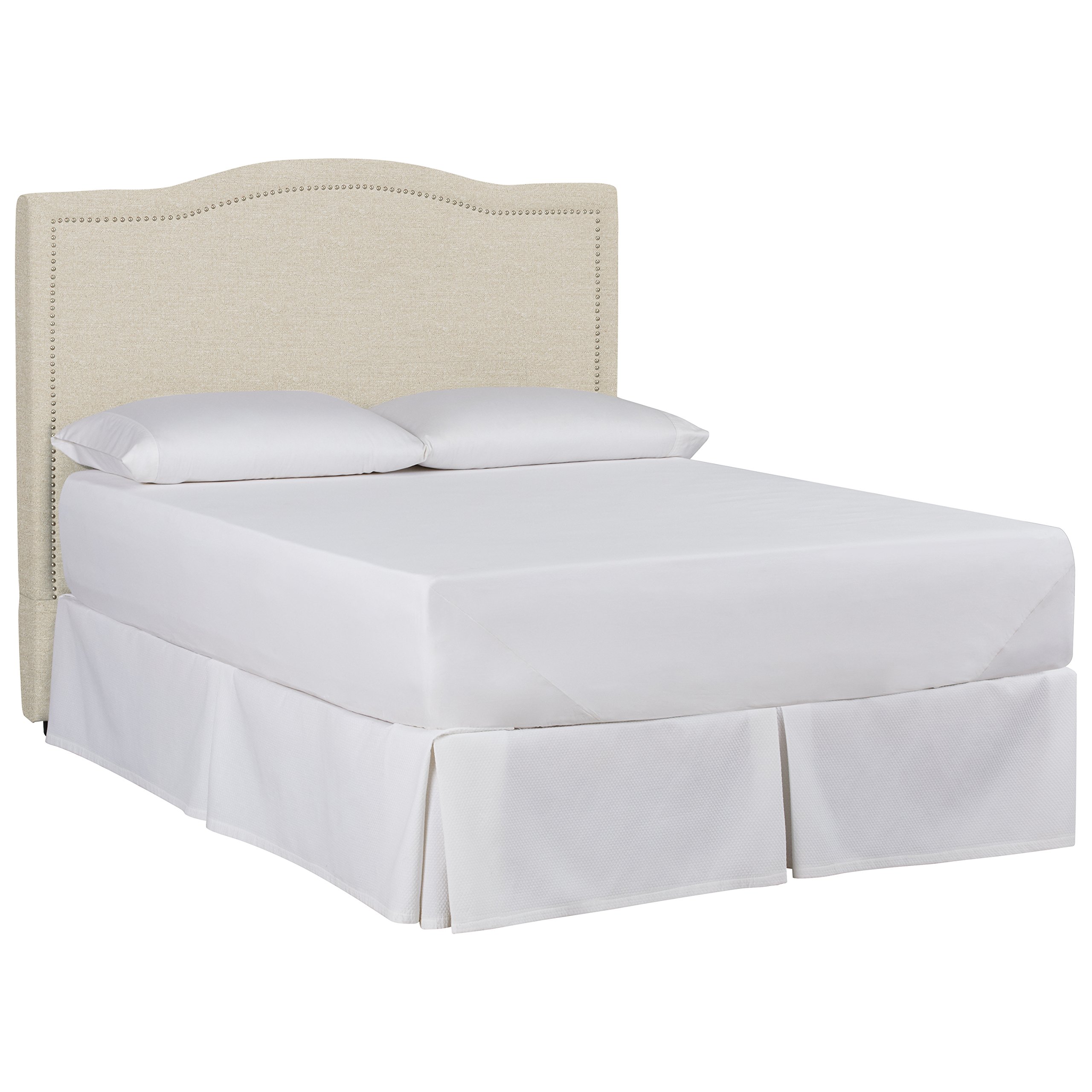 Amazon Brand – Stone & Beam Bridgewater Curved King Headboard, 82"W, Curious Pearl