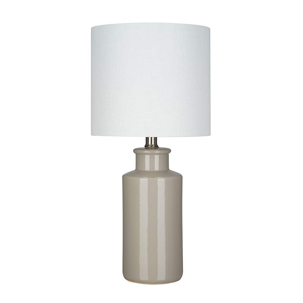 Amazon Brand – Ravenna Home Table Lamp with Ceramic Base, Bulb Included, 19.75"H, Vintage Khaki