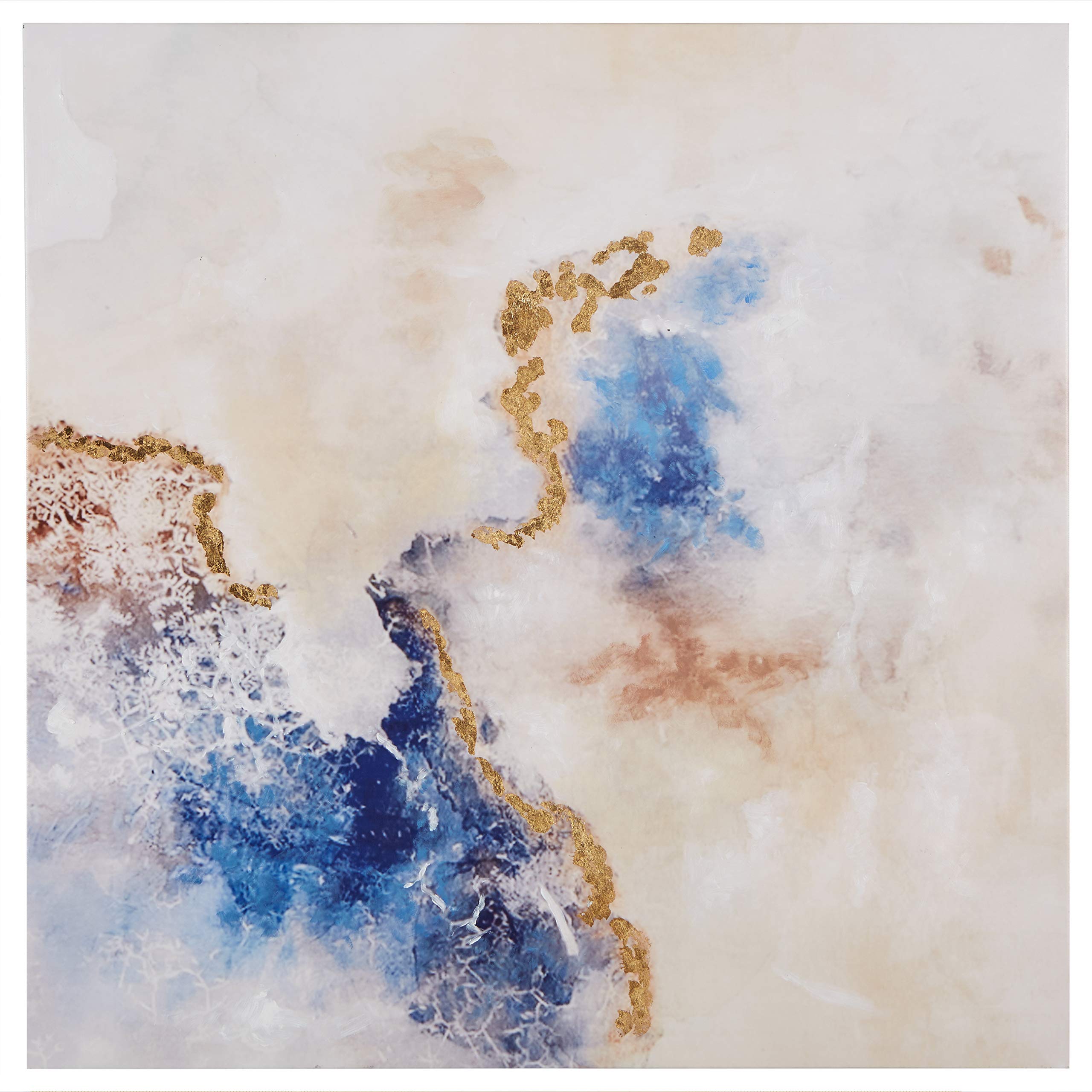 Amazon Brand – Rivet Contemporary Print with Gold Leaf on Canvas, 40" x 40"
