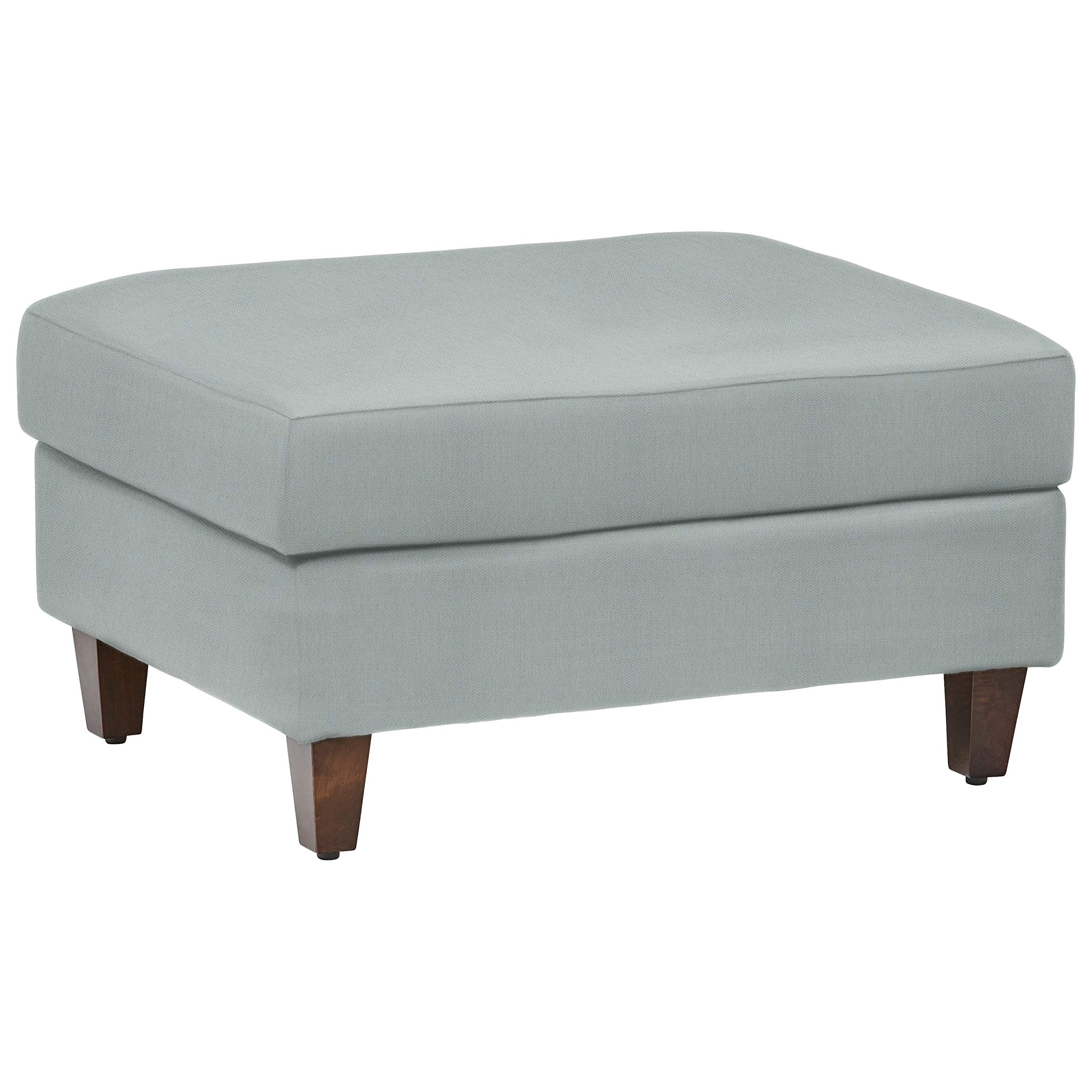 Amazon Brand – Stone & Beam Andover Modern Rectangle Ottoman, 32"W, Light Blue