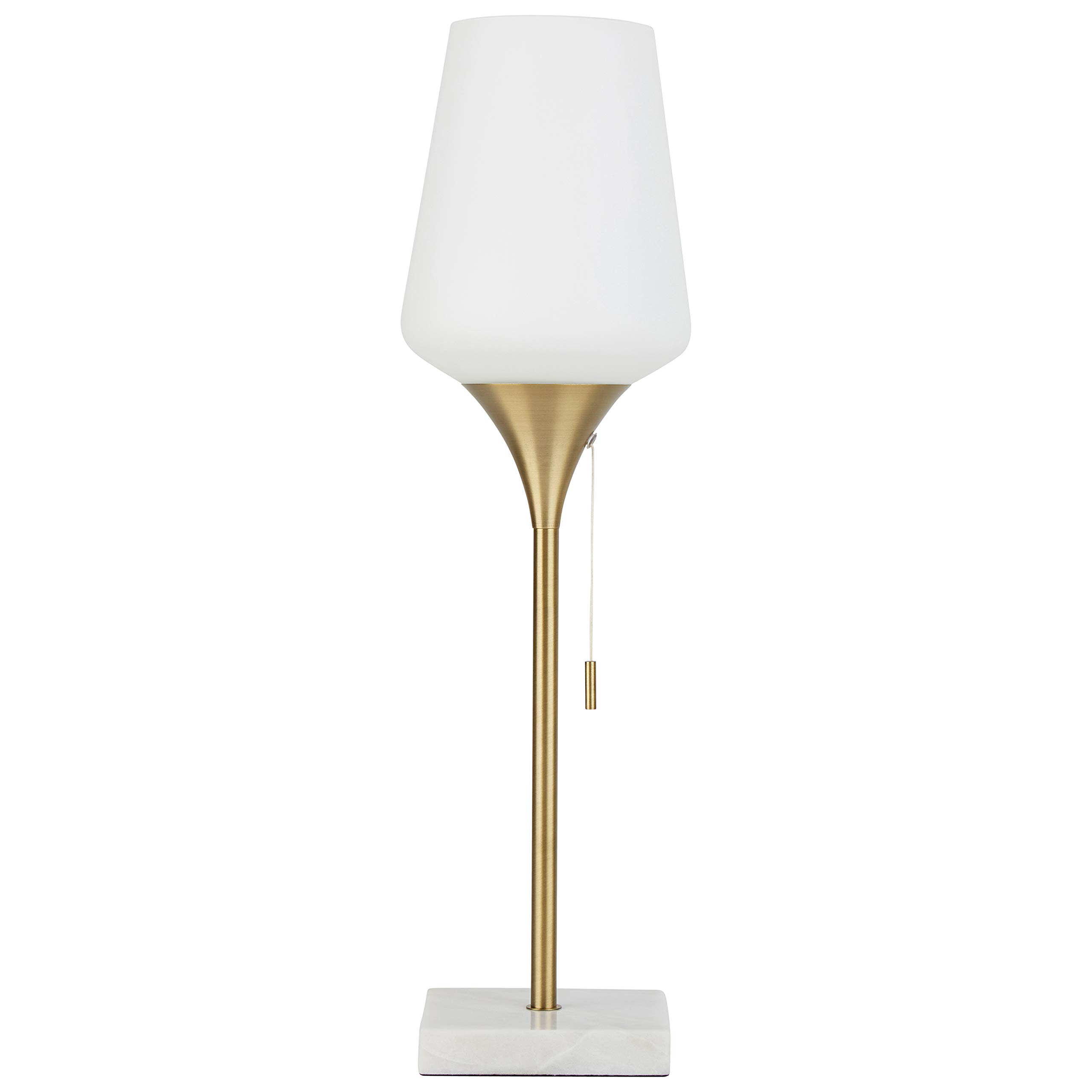 Rivet Harper lámpara de pie de mármol y latón de medio siglo, Lámpara para mesa, Antique Brass