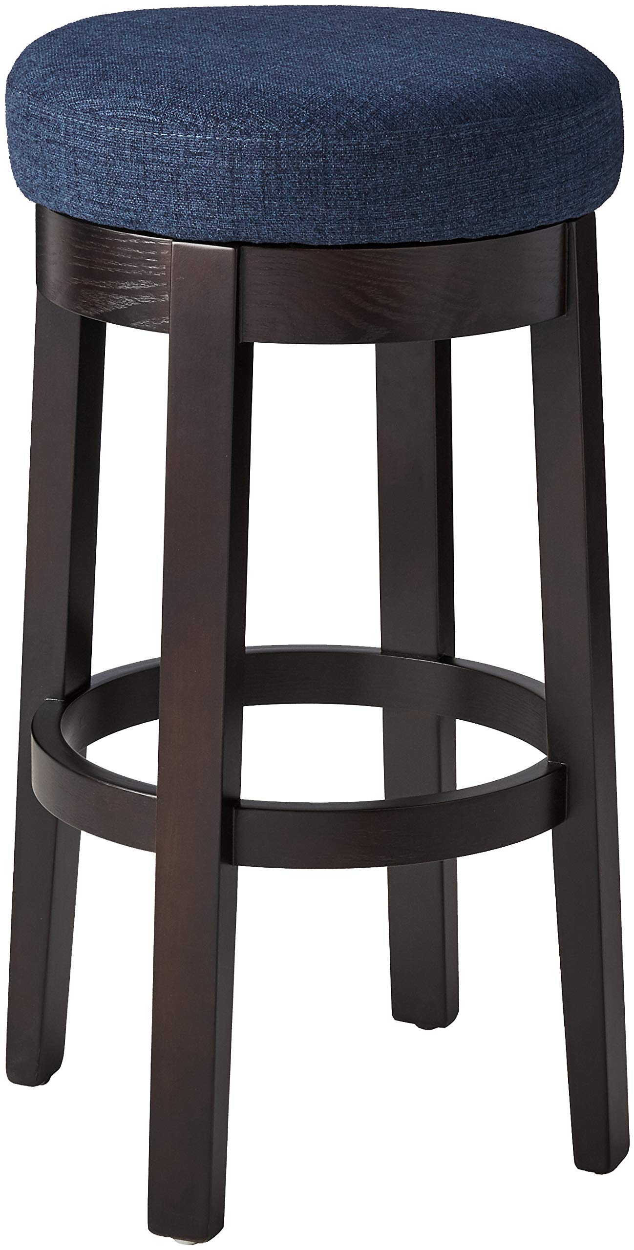 Amazon Brand – Ravenna Home Backless Kitchen Counter Bar Stool with Swivel Seat, 30"H, Midnight