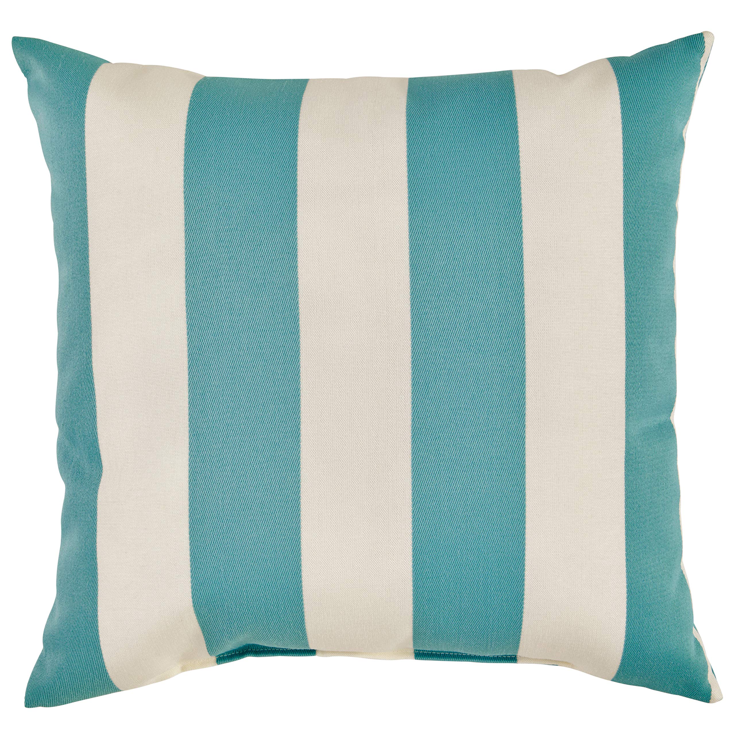 Amazon Brand – Stone & Beam Classic Outdoor Throw Pillow, 20" x 20", Light Blue