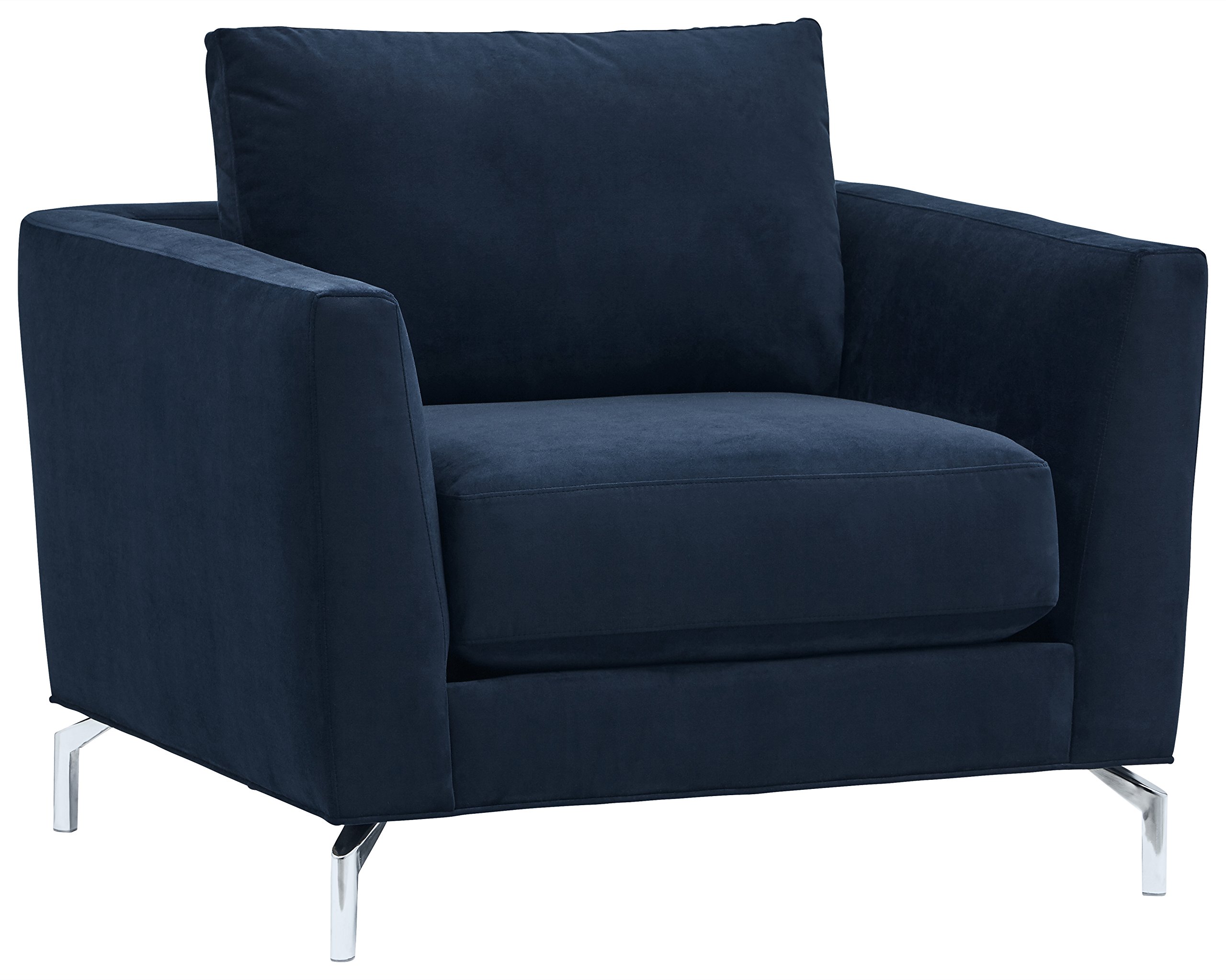 Amazon Brand – Rivet Emerly Modern Living Room Chair, 41"W, Navy