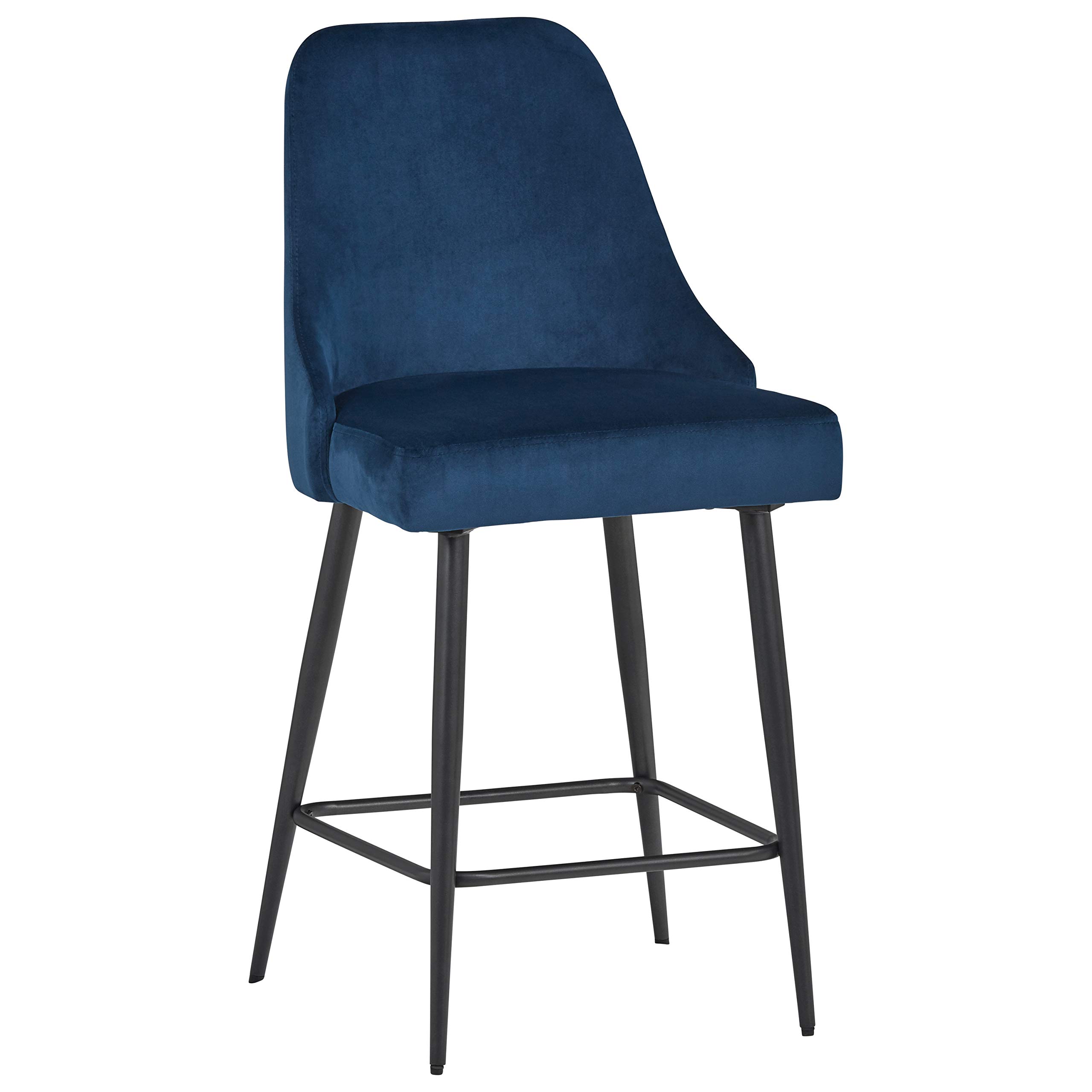 Amazon Brand – Rivet Modern Dining Chairs, Set of 2, 39.5"H, Blue