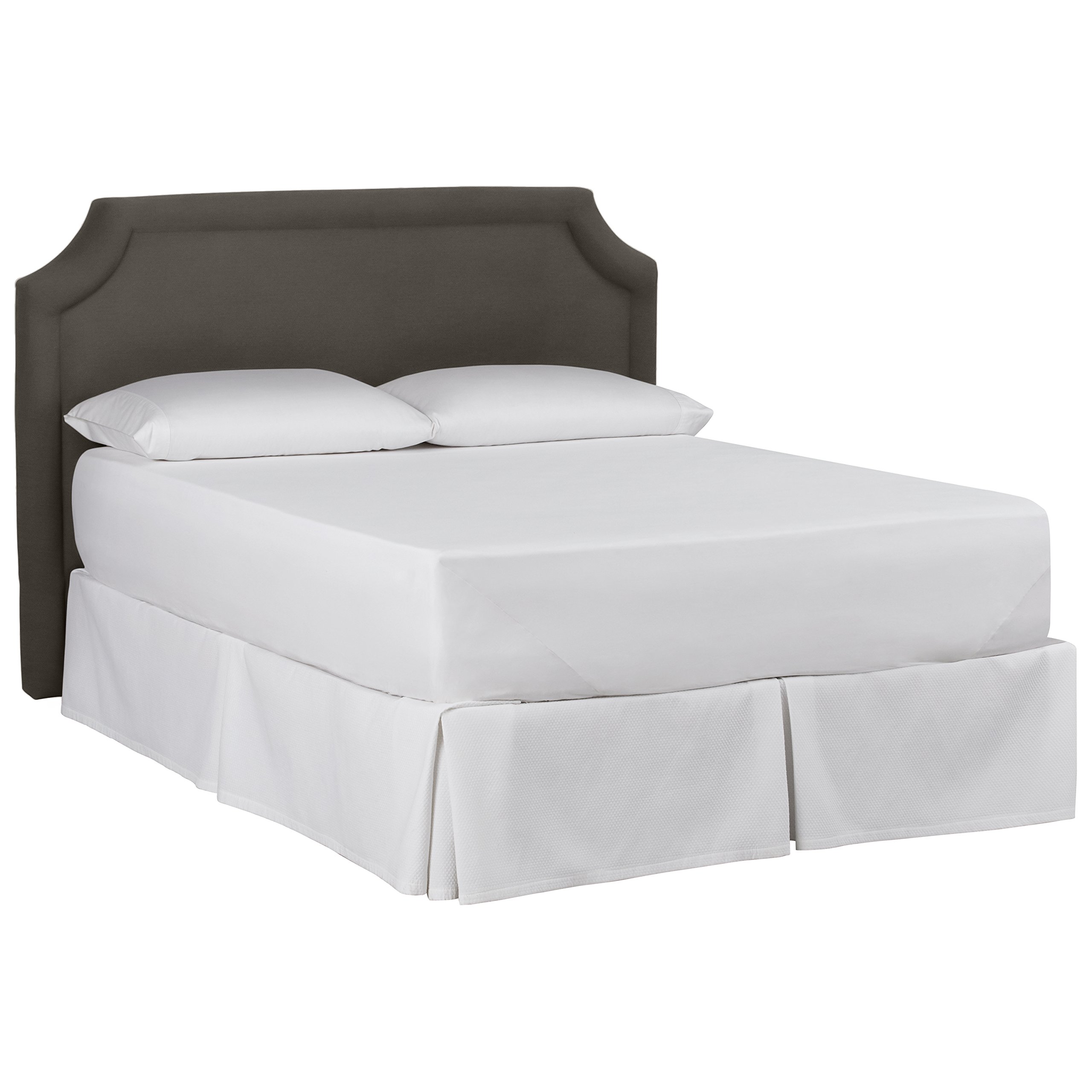 Amazon Brand – Stone & Beam Bridgewater Scalloped Queen Headboard, 71"W, Spinnsol Iron