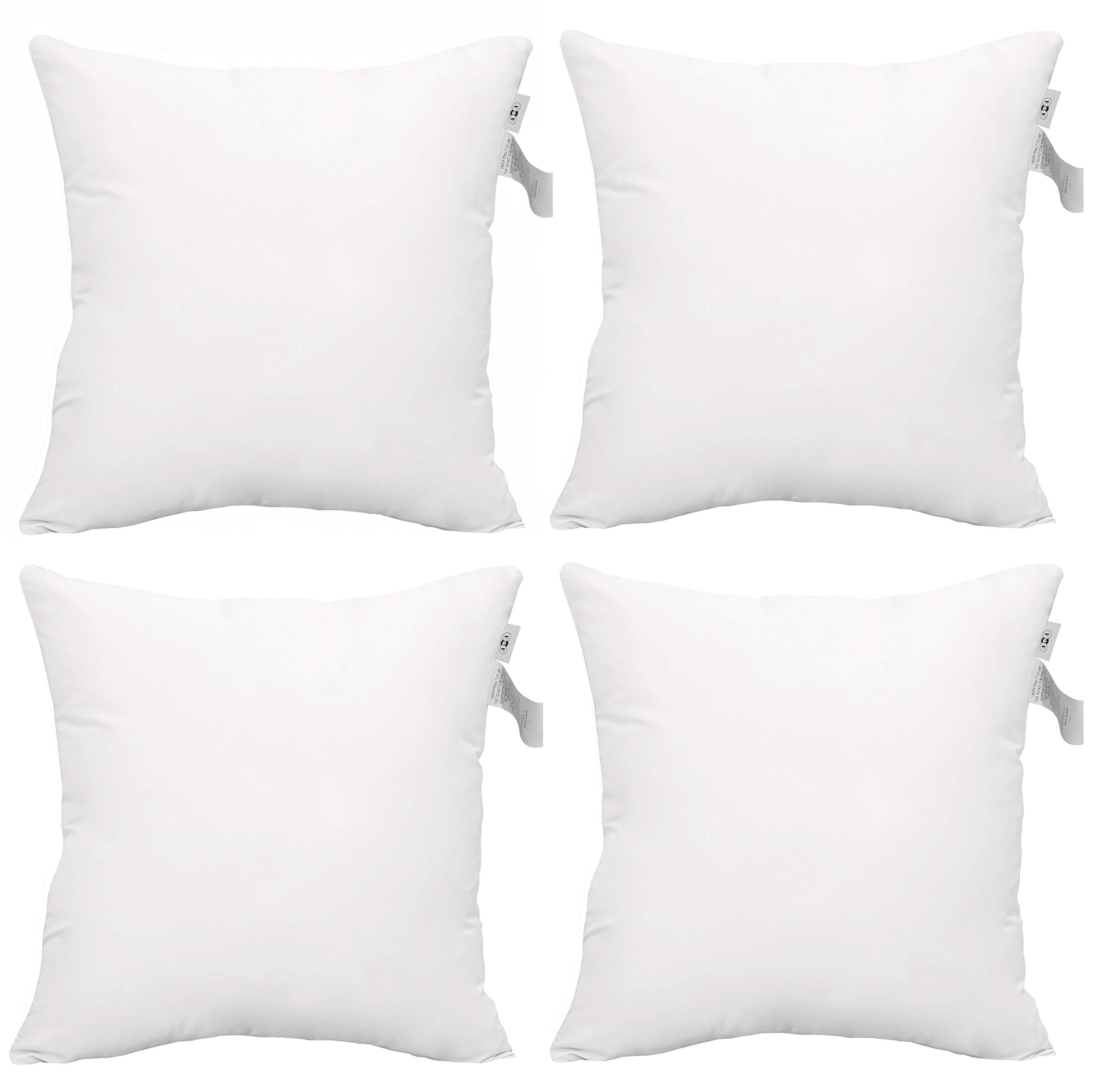 UMI By Amazon 2 Pcs Pack Throw Pillow Inserts Hypoallergenic Square Form Sham Stuffer 30 x 50 cm
