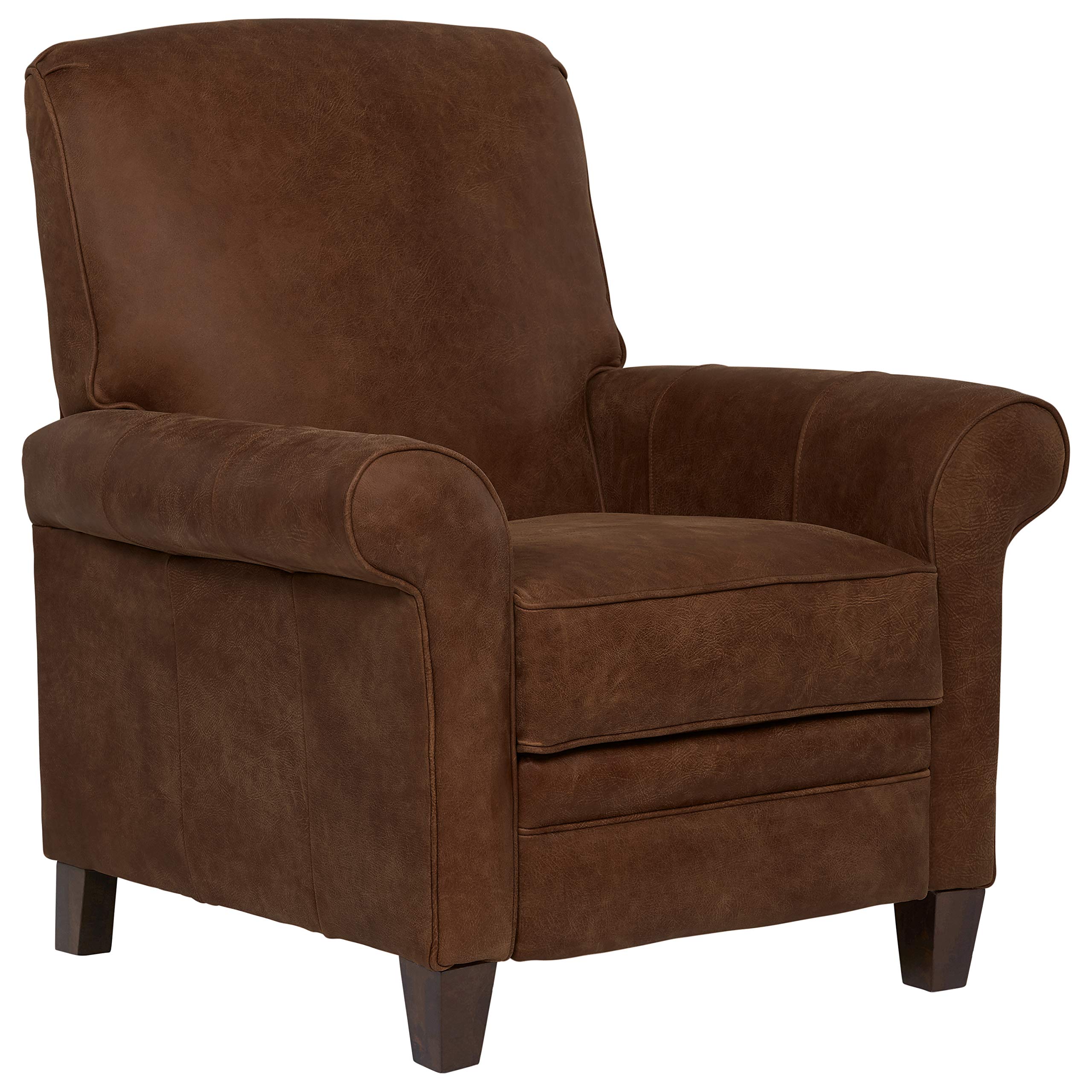 Amazon Brand – Stone & Beam Pinebrook Traditional Recliner, Leather, 39"W, Sod