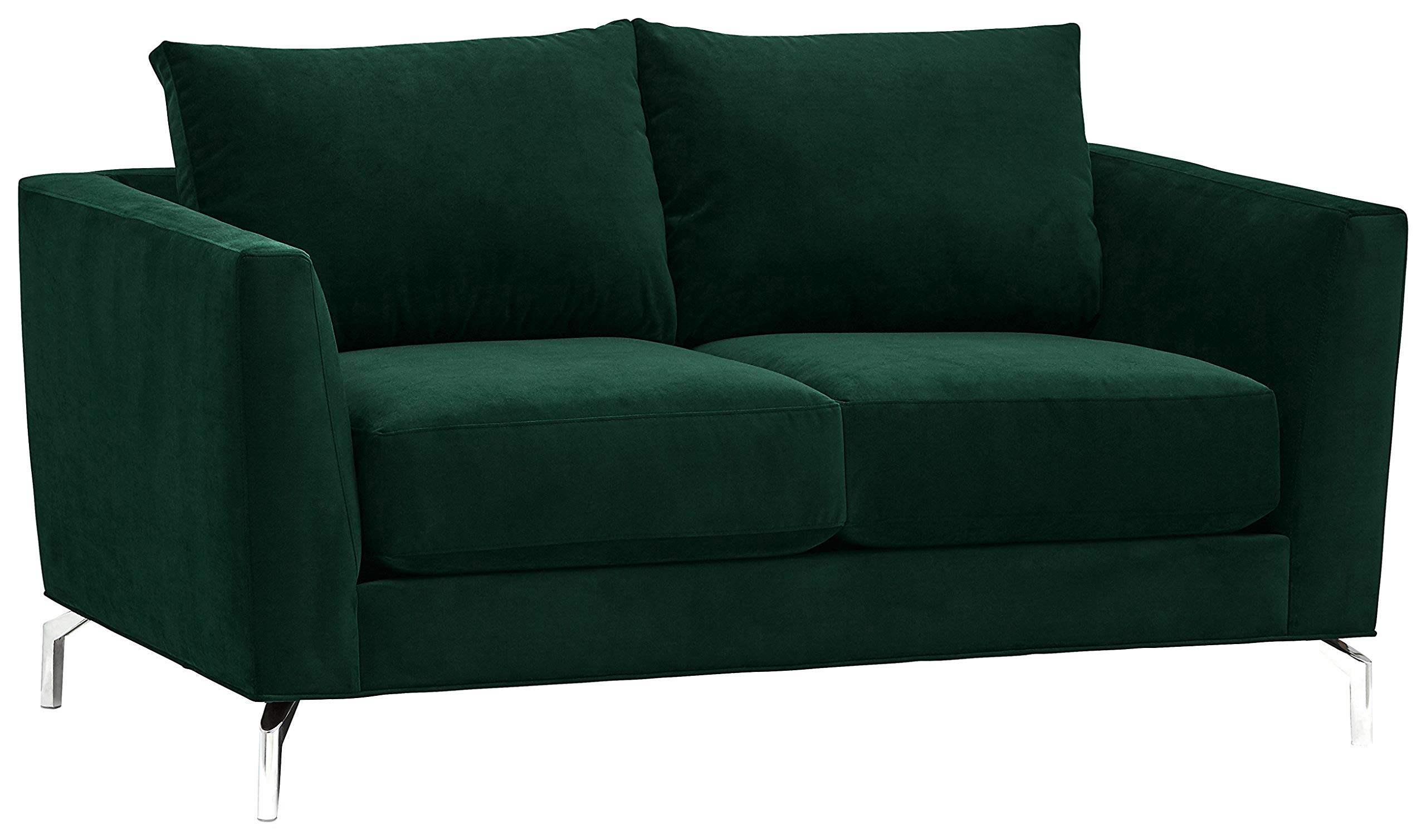 Amazon Brand – Rivet Emerly Modern Loveseat Sofa, 63"W, Emerald