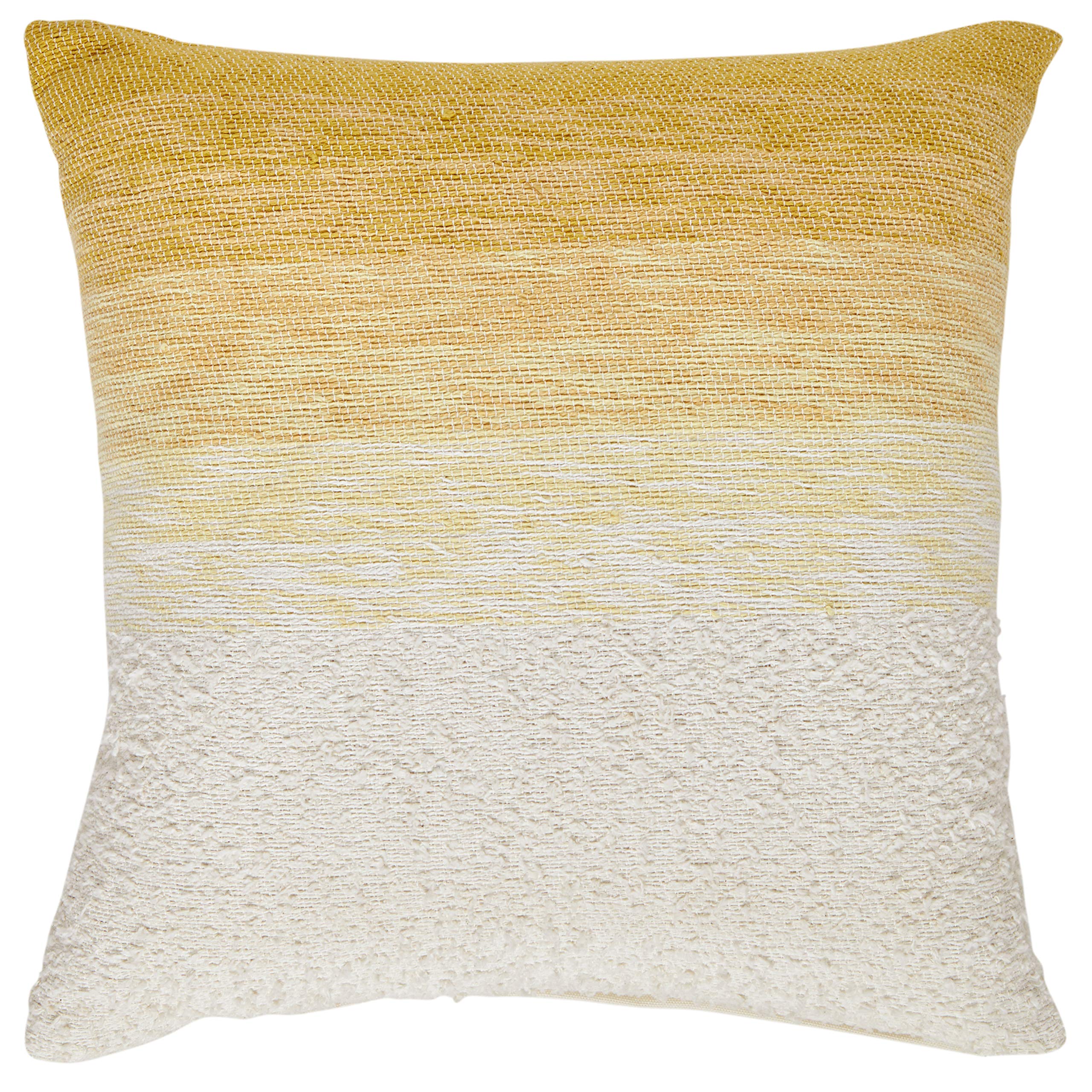Amazon Brand – Rivet Casual Ombre Throw Pillow - 17 x 17 Inch, Gold
