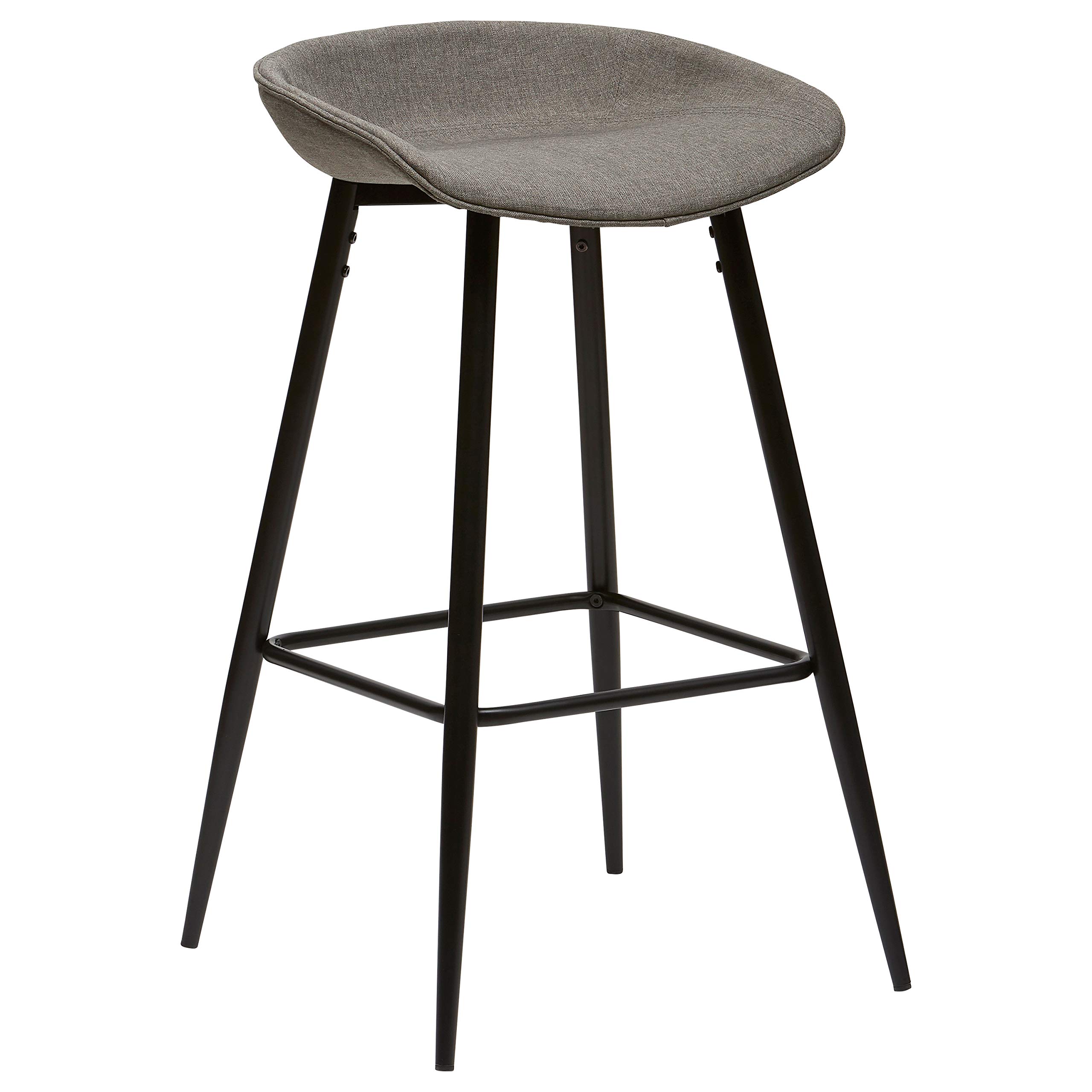 Amazon Brand – Stone & Beam Mid-Century Barstools, Set of 2, 31.7"H, Gray