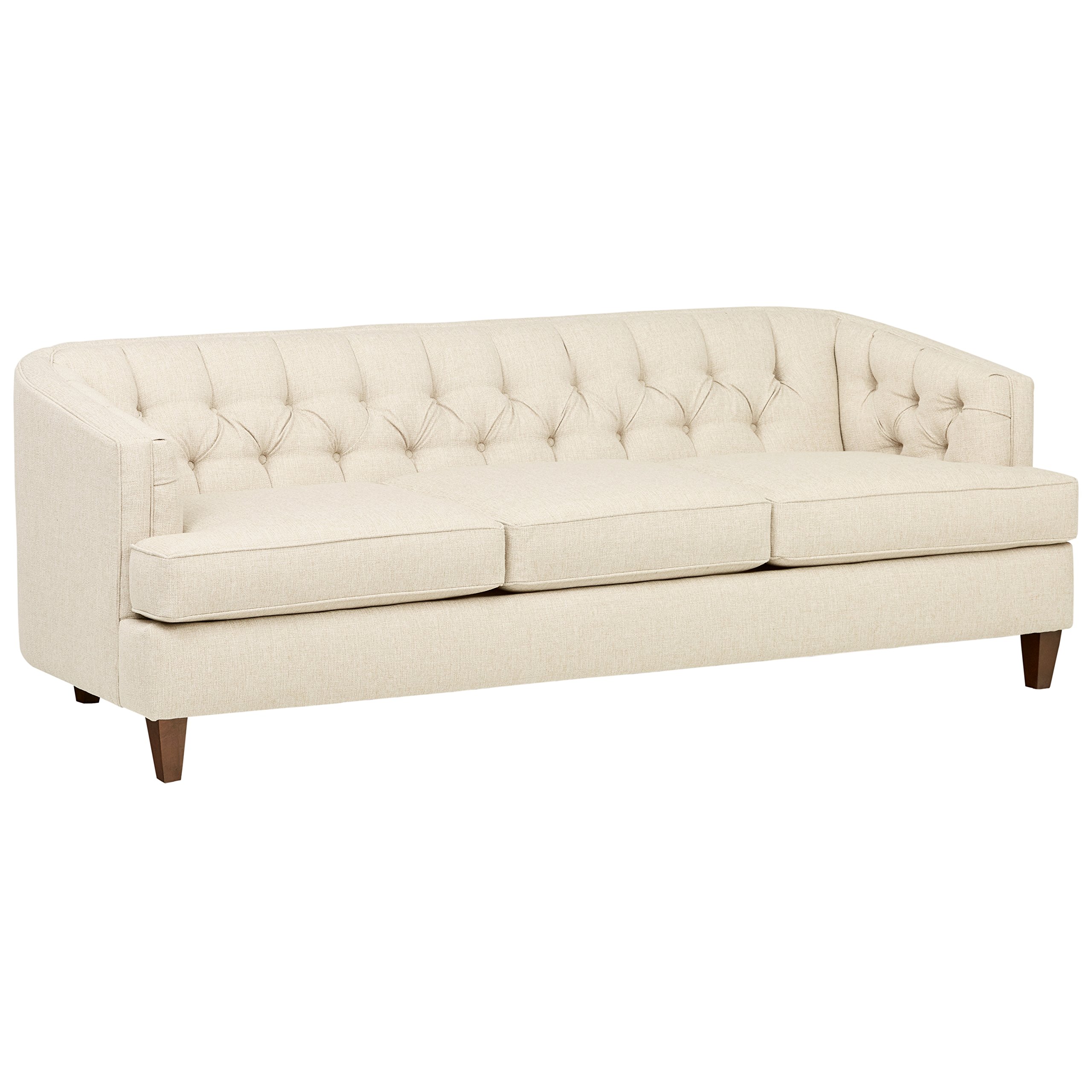 Amazon Brand – Stone & Beam Leila Tufted Sofa, 88" W, Sandstone