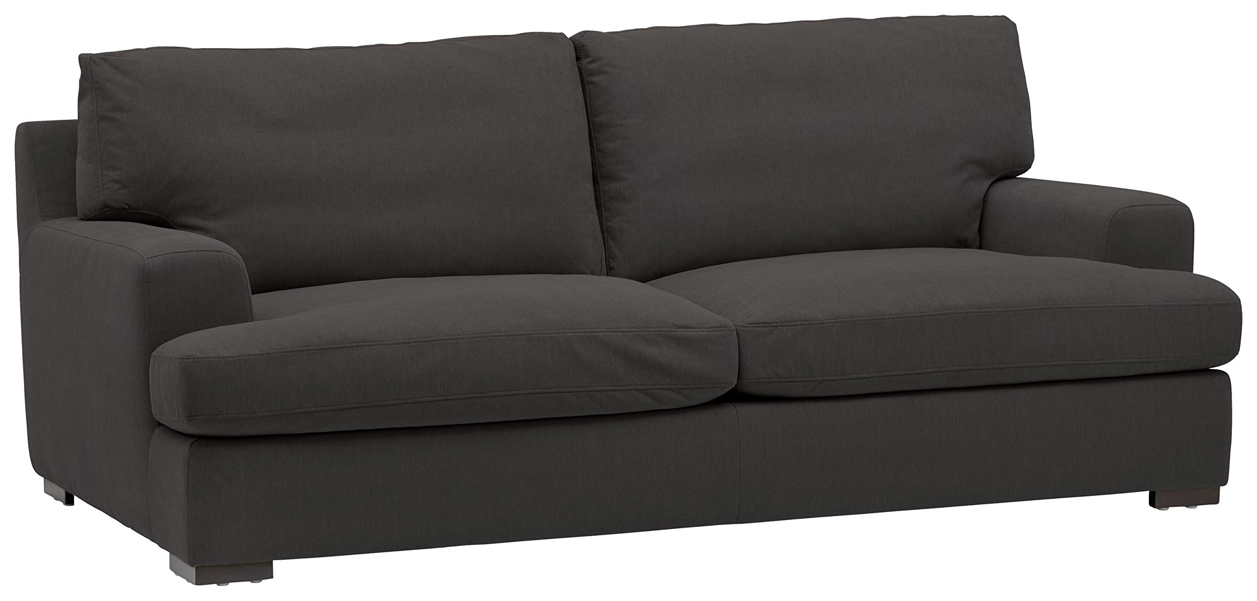 Amazon Brand – Stone & Beam Lauren Down-Filled Oversized Sofa Couch with Hardwood Frame, 89"W, Pepper