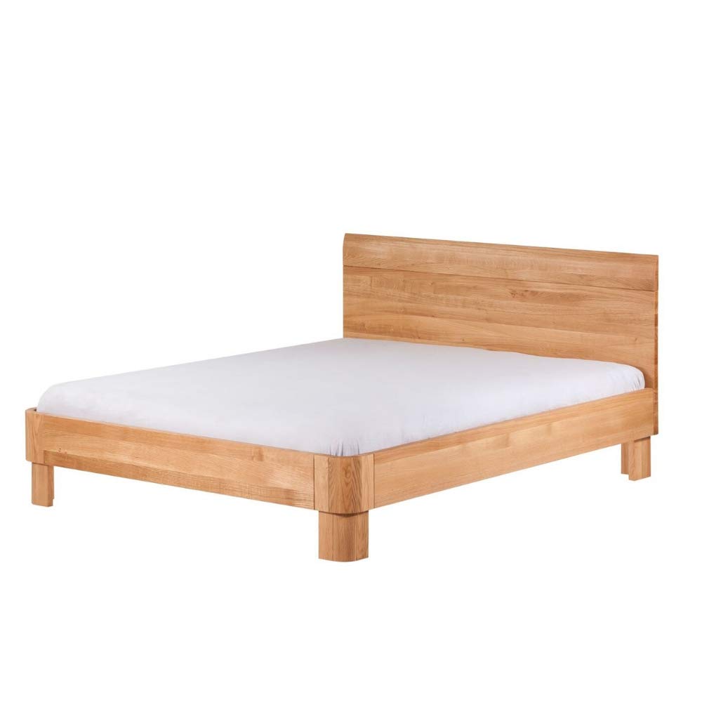Marca Amazon - Alkove - Hayes - Cama de matrimonio moderna de madera maciza con 4 niveles para el colchón (160 x 200 cm)