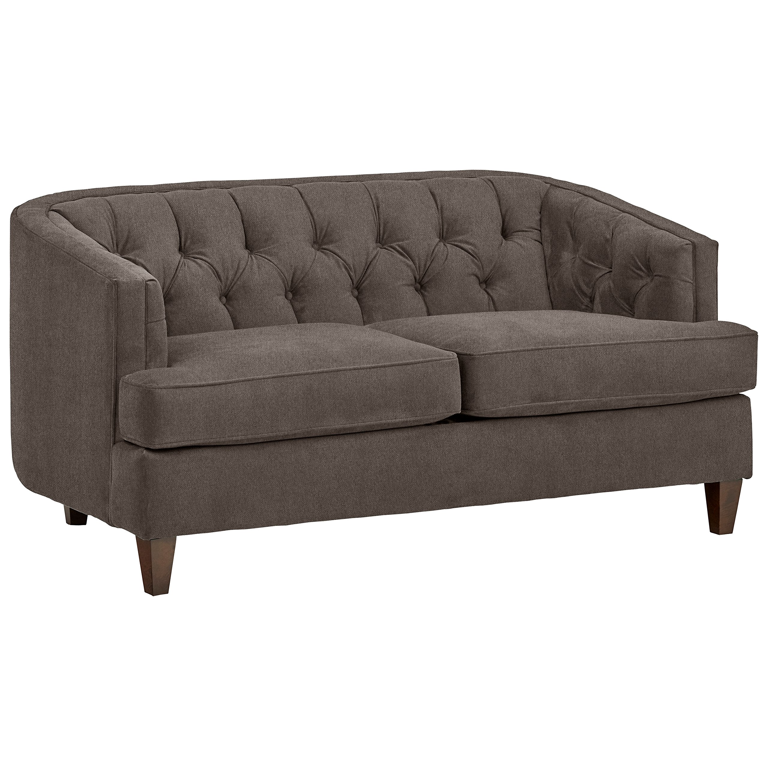 Amazon Brand – Stone & Beam Leila Tufted Sofa, 69" W, Pewter
