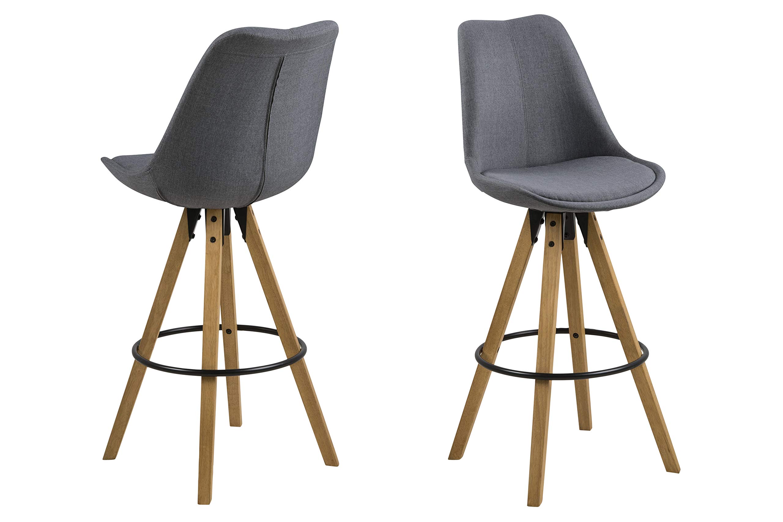 An Amazon Brand: Movian Arendsee, Set of 2 Bar Stools 55 x 48.5 x 111.5cm (L x W x H)