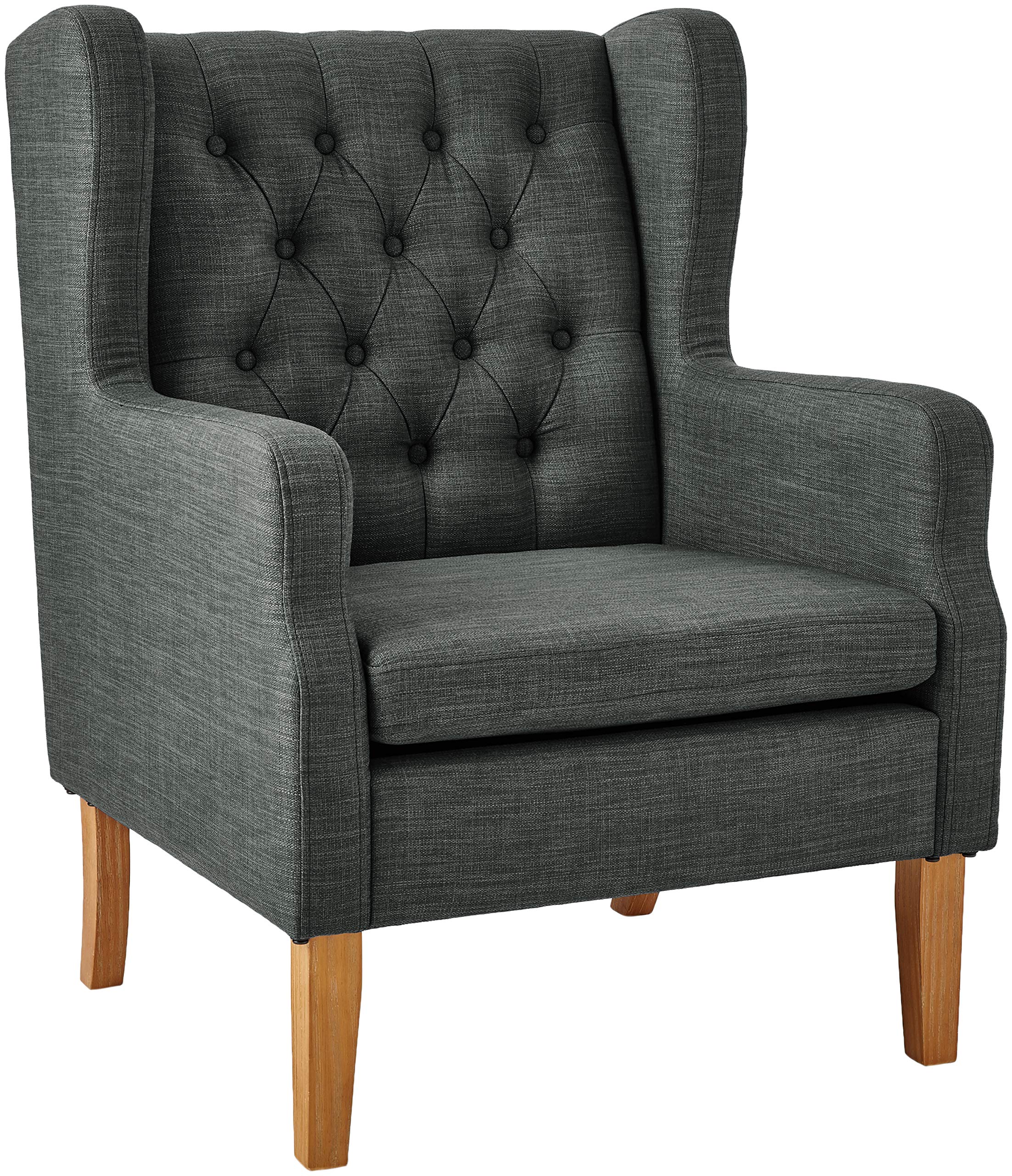 Amazon Brand – Ravenna Home Margaret Modern Living Room Chair, 28"W, Dark Gray
