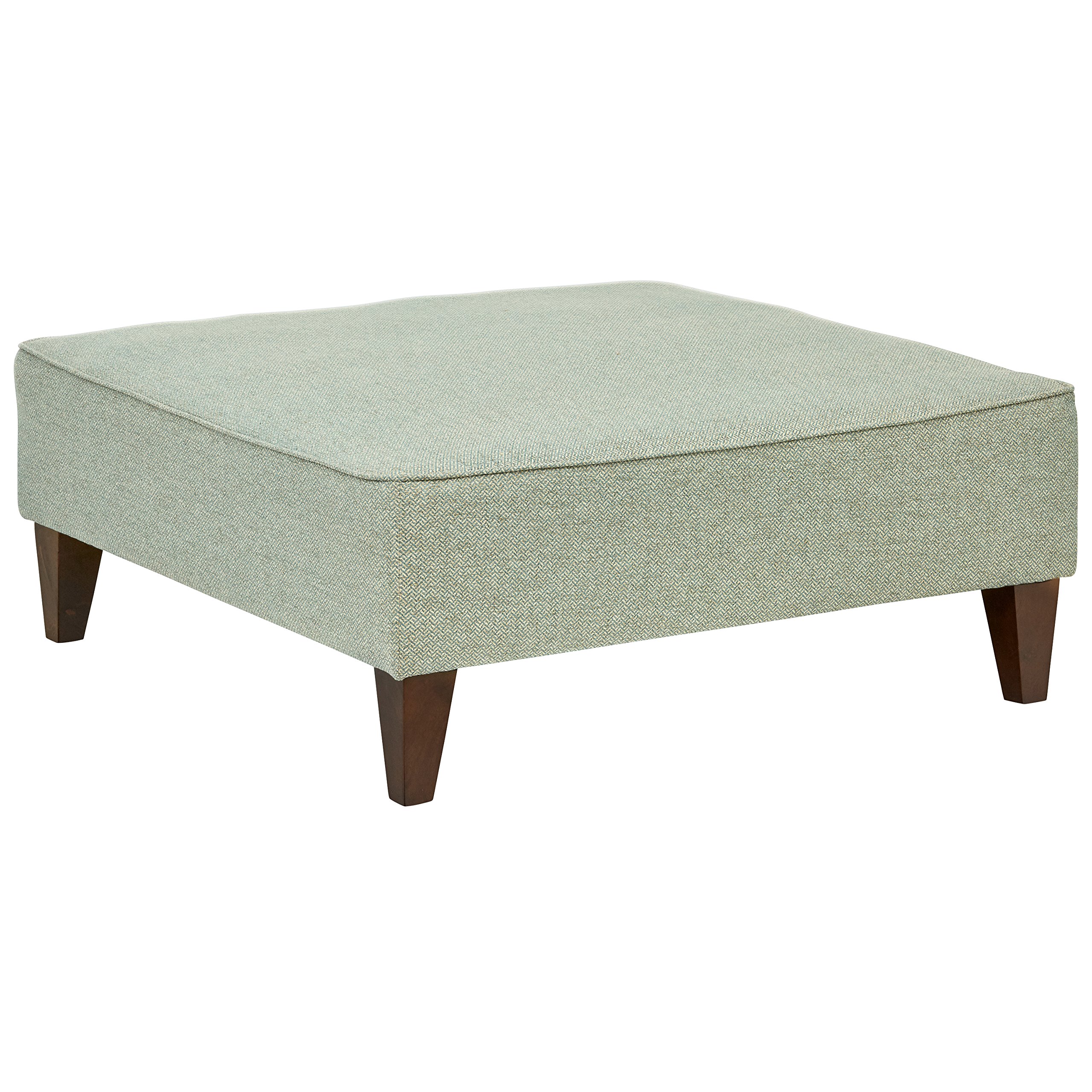 Amazon Brand – Rivet Modern Oversized Upholstered Square Ottoman, 38"W, Rain
