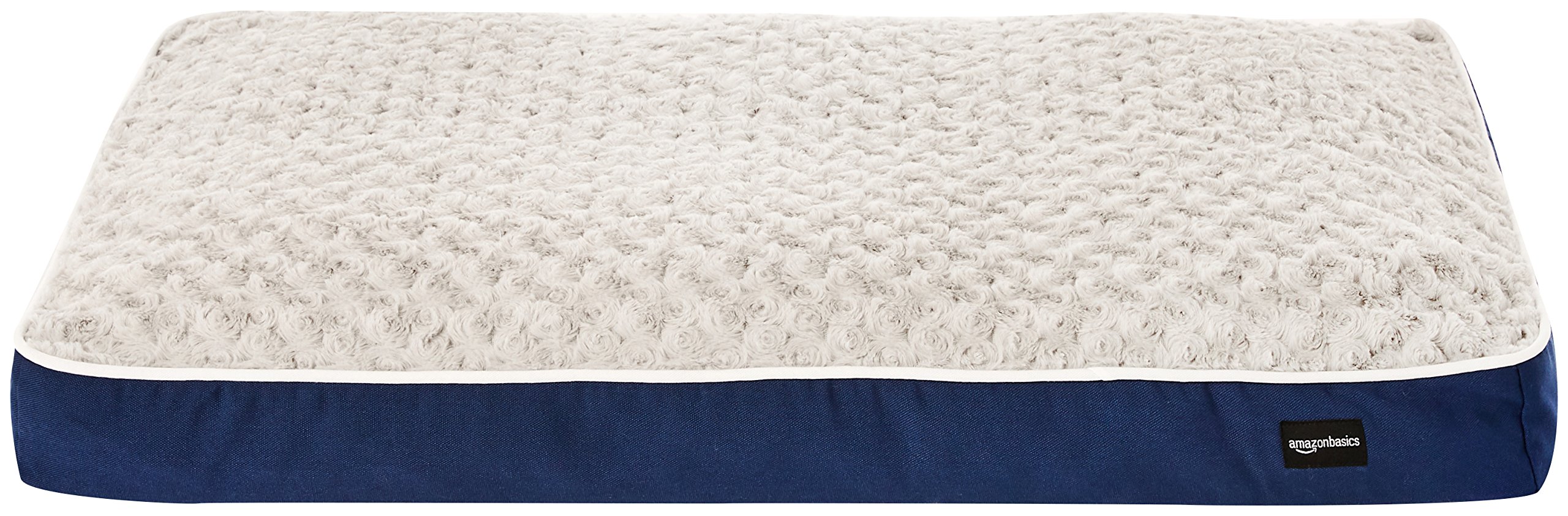 AmazonBasics shredded Foam Dog Bed with Removable Washable Cover, 22-Inch x 34-Inch