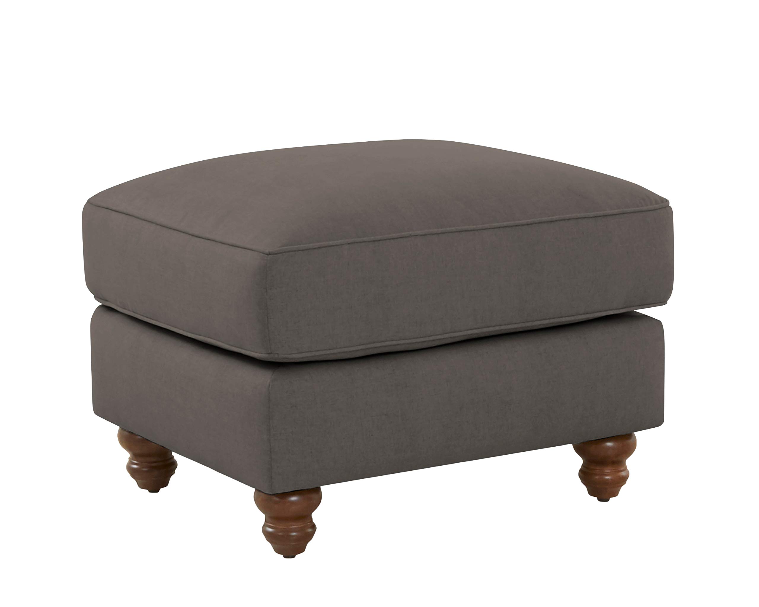 Amazon Brand – Stone & Beam Charles Classic Oversized Upholstered Ottoman, 31"W, Stone
