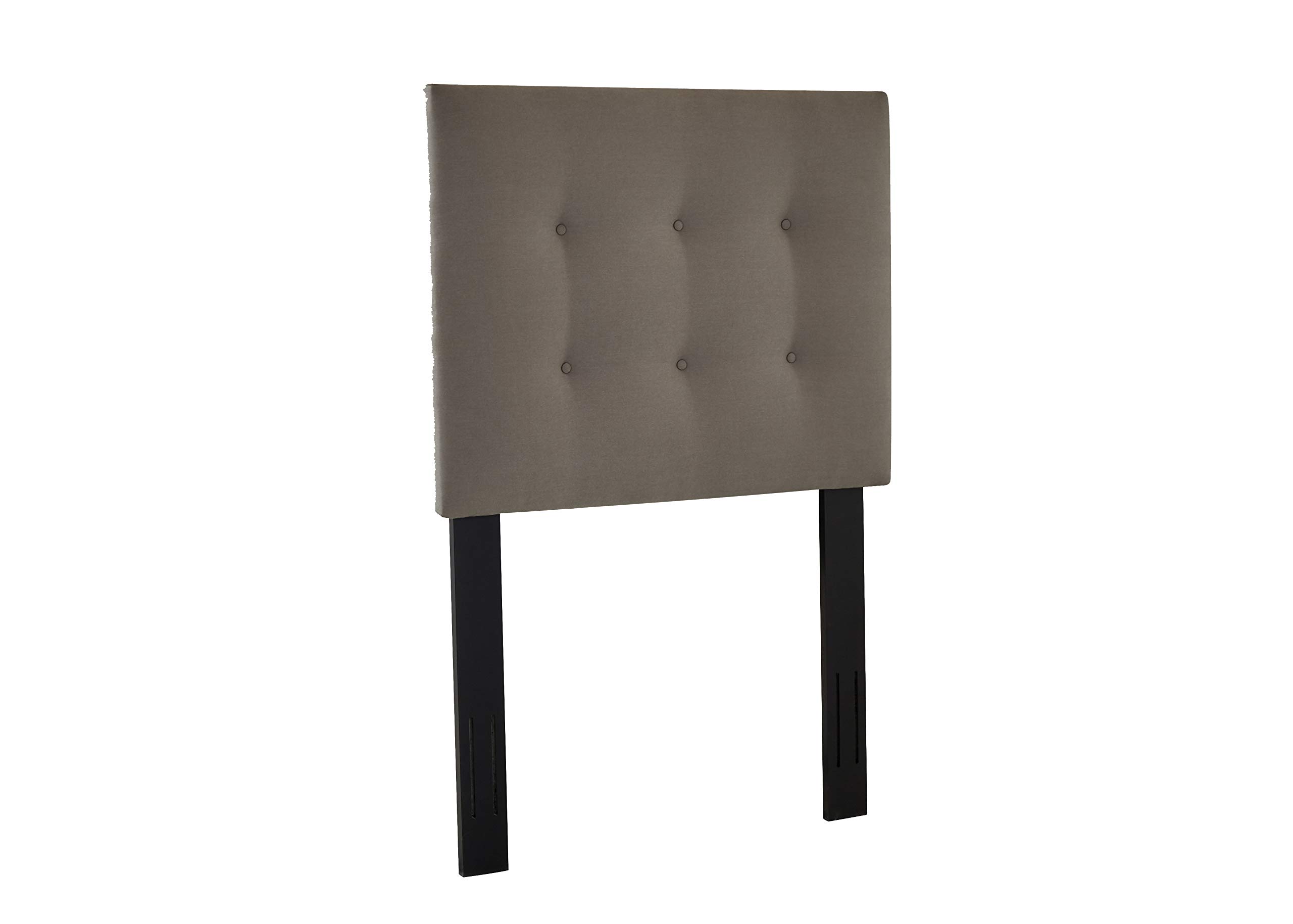 Stone & Beam Canton Twin Button-Tufted Headboard, 42"W, Pewter